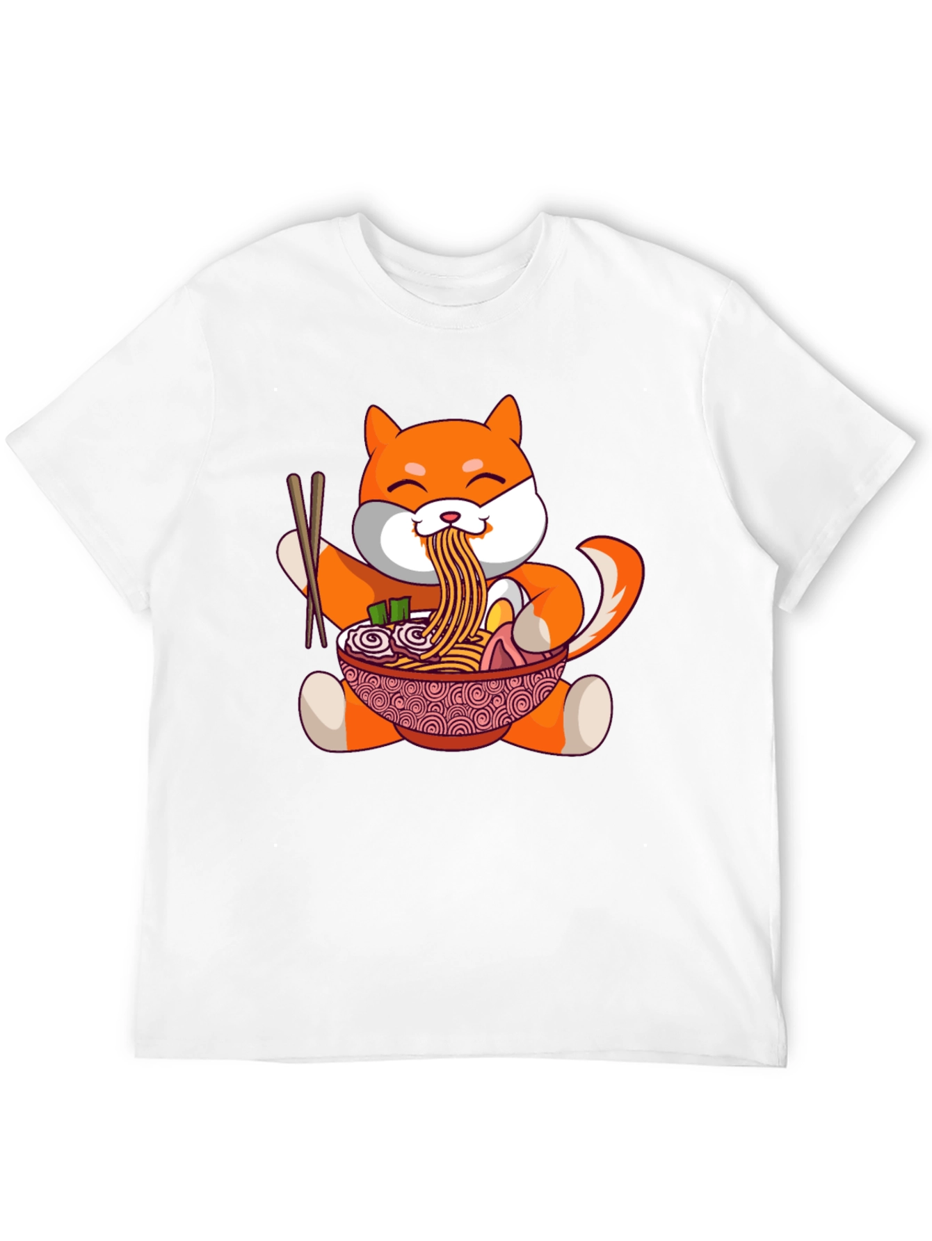 Shiba Inu Ramen Bowl T-Shirt - Cute Anime Design