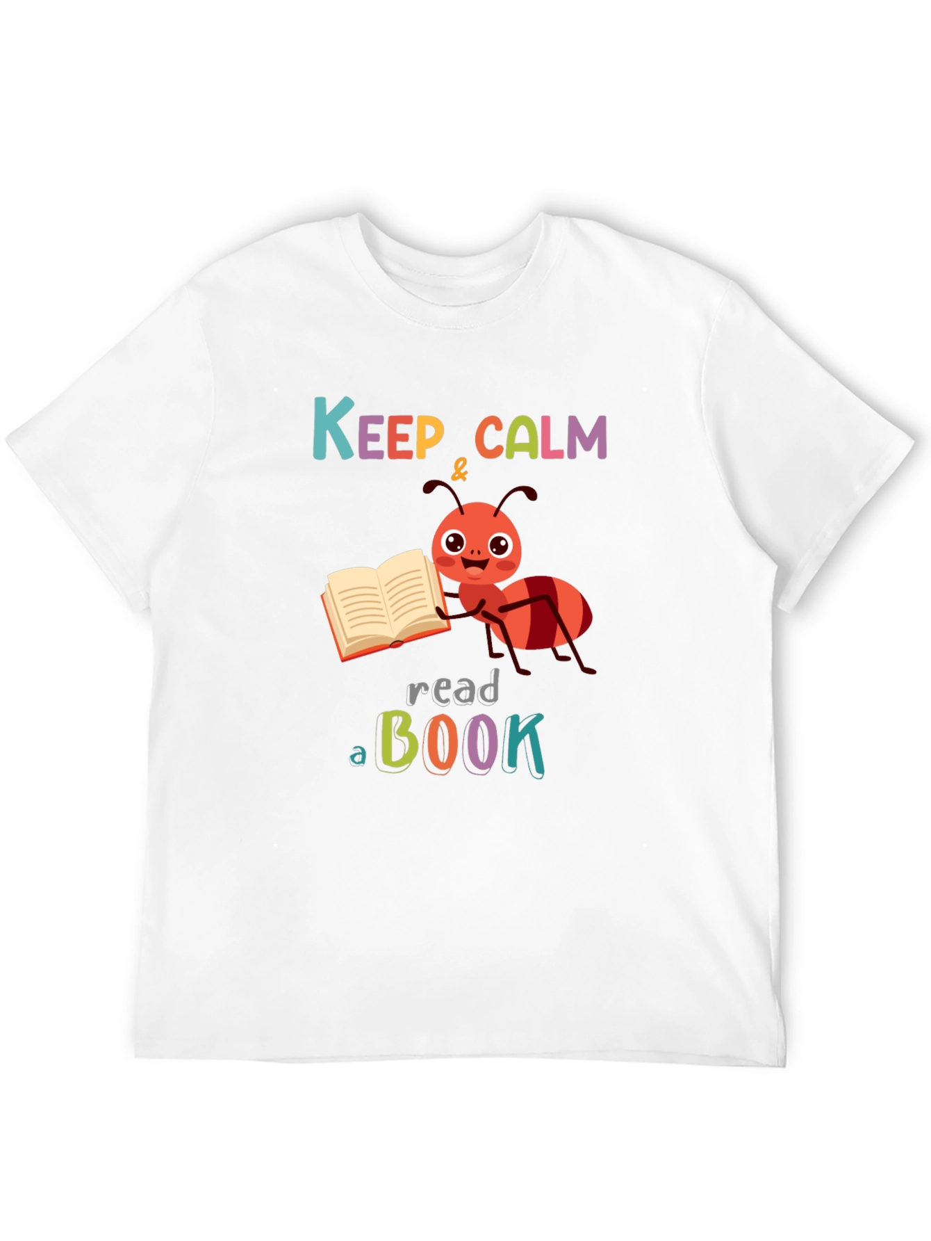 Keep Calm & Read a Book Ant T-Shirt
