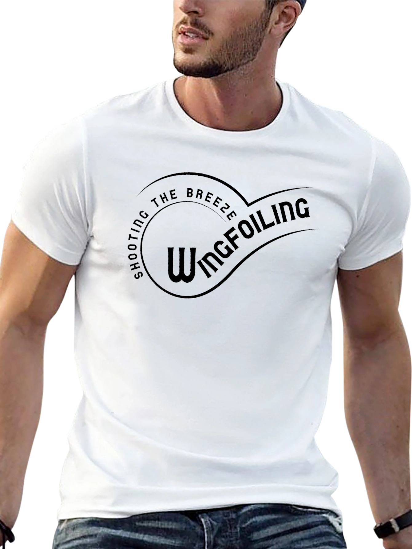 Wingfoiling Breeze Black T-Shirt