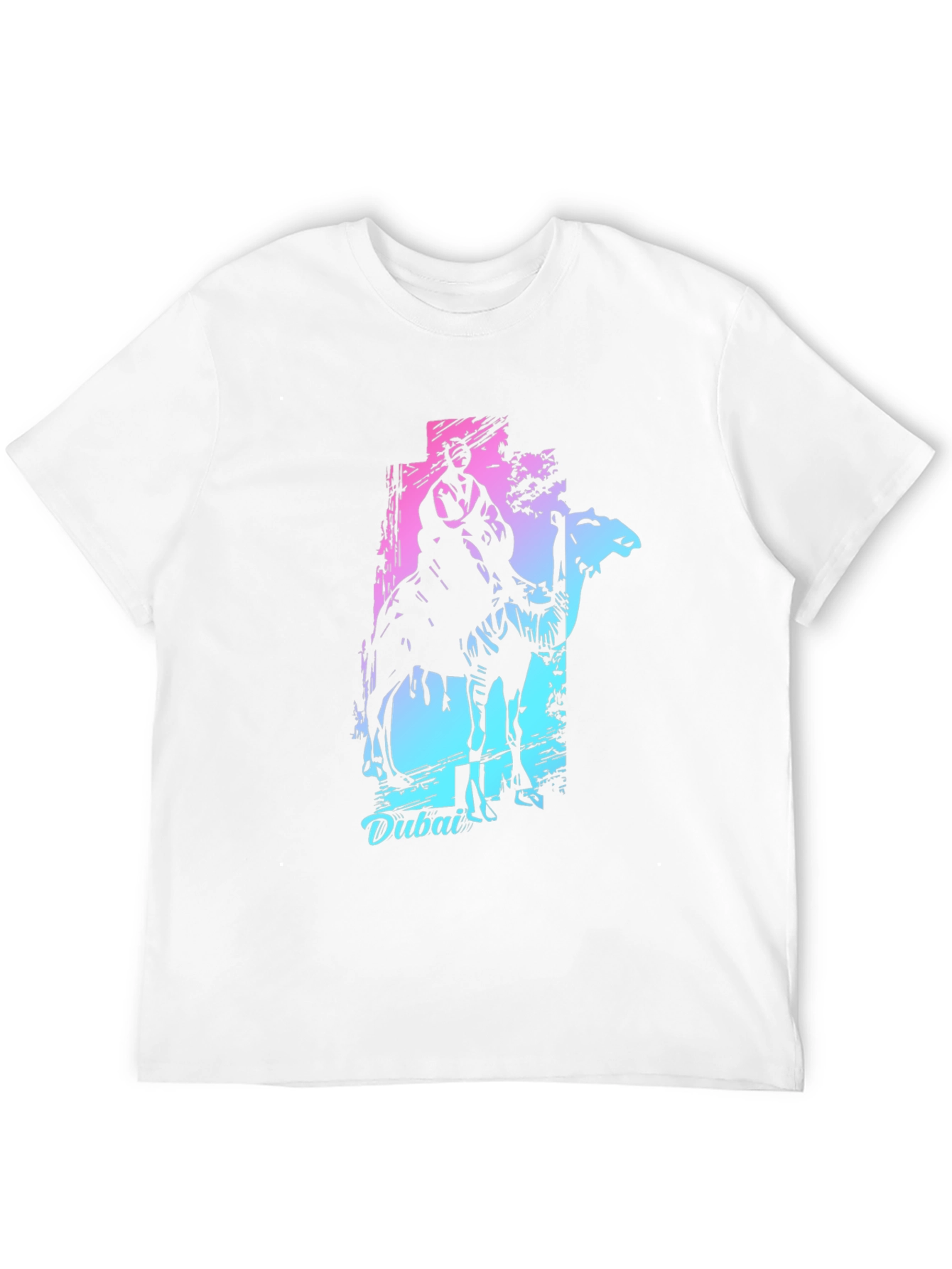 Dubai Camel Ride Graphic Tee - Trendy Design