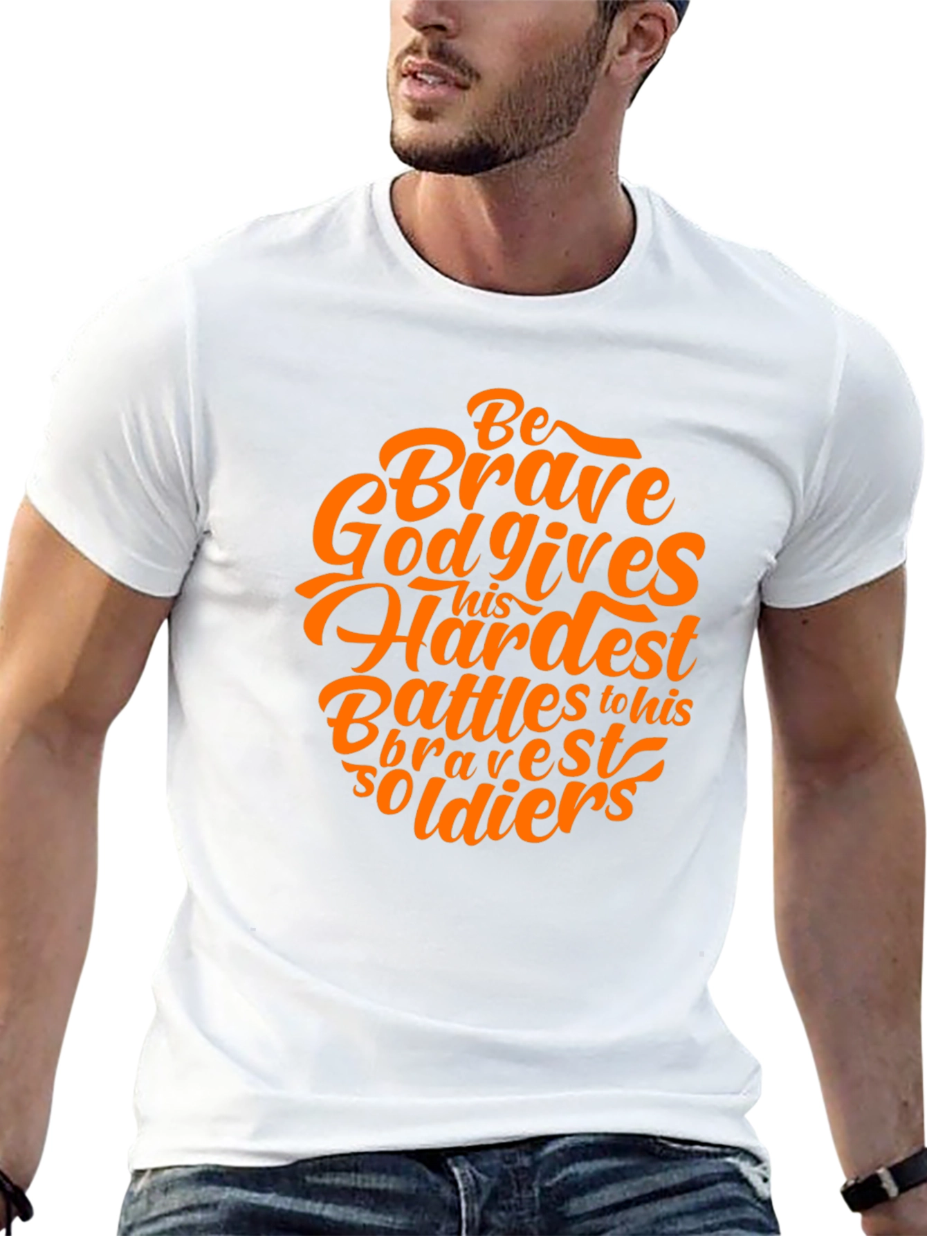 Be Brave Graphic Print Tee
