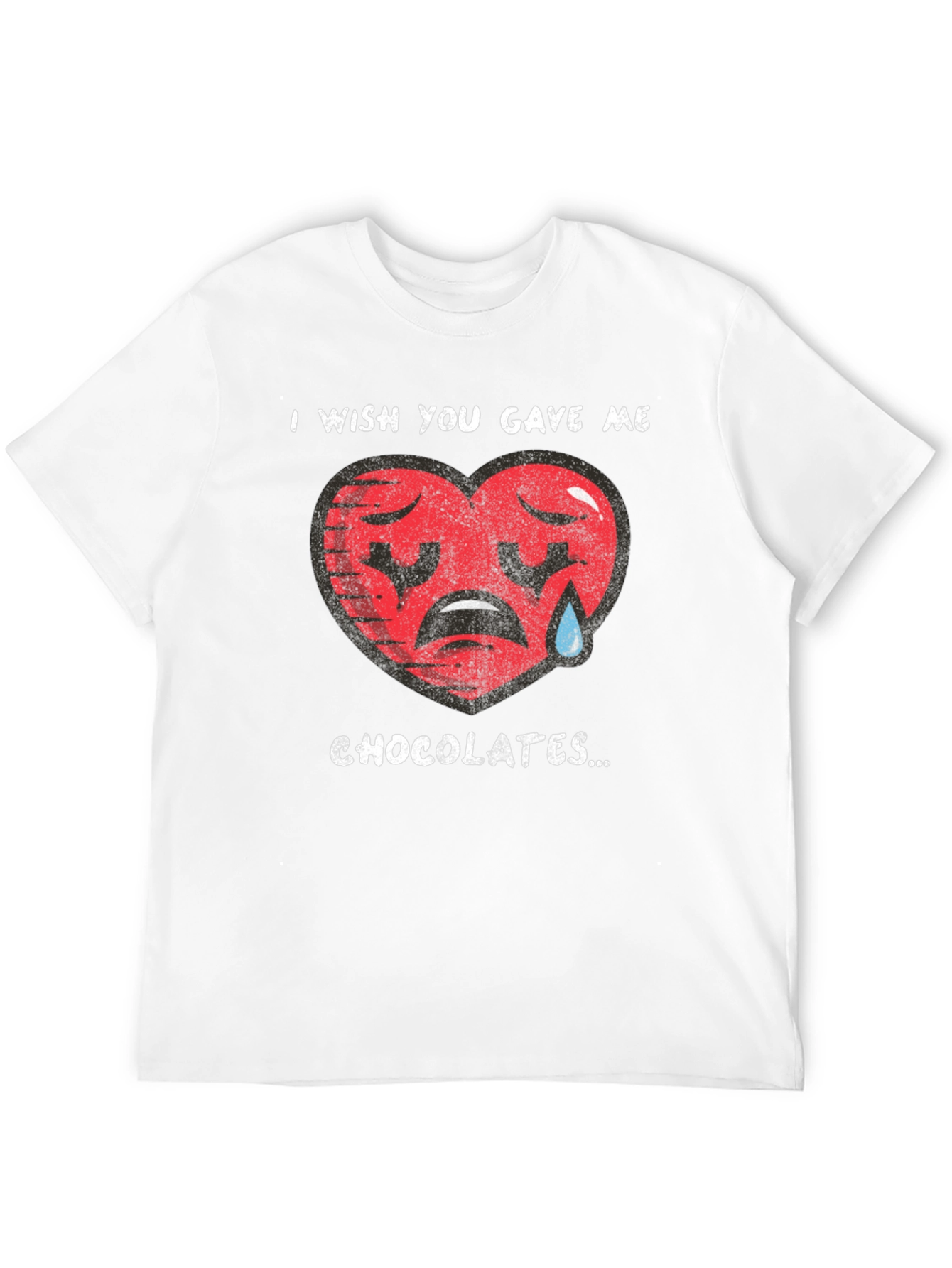 Sad Heart Chocolate Wish Graphic T-Shirt
