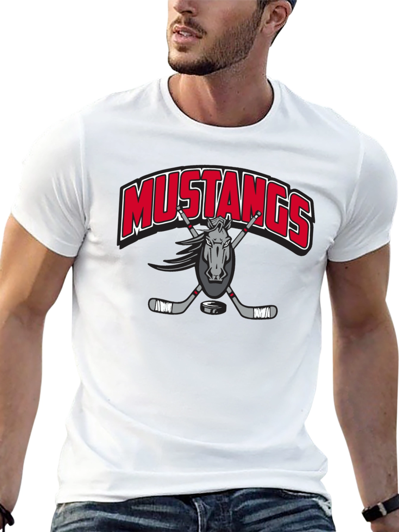 Mustangs Hockey Graphic T-Shirt