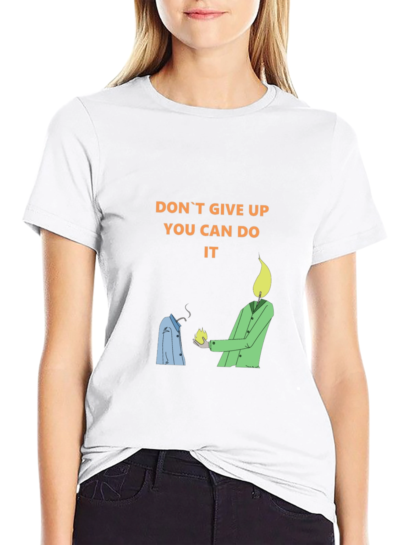 Motivational Graphic Tee - Dont Give Up