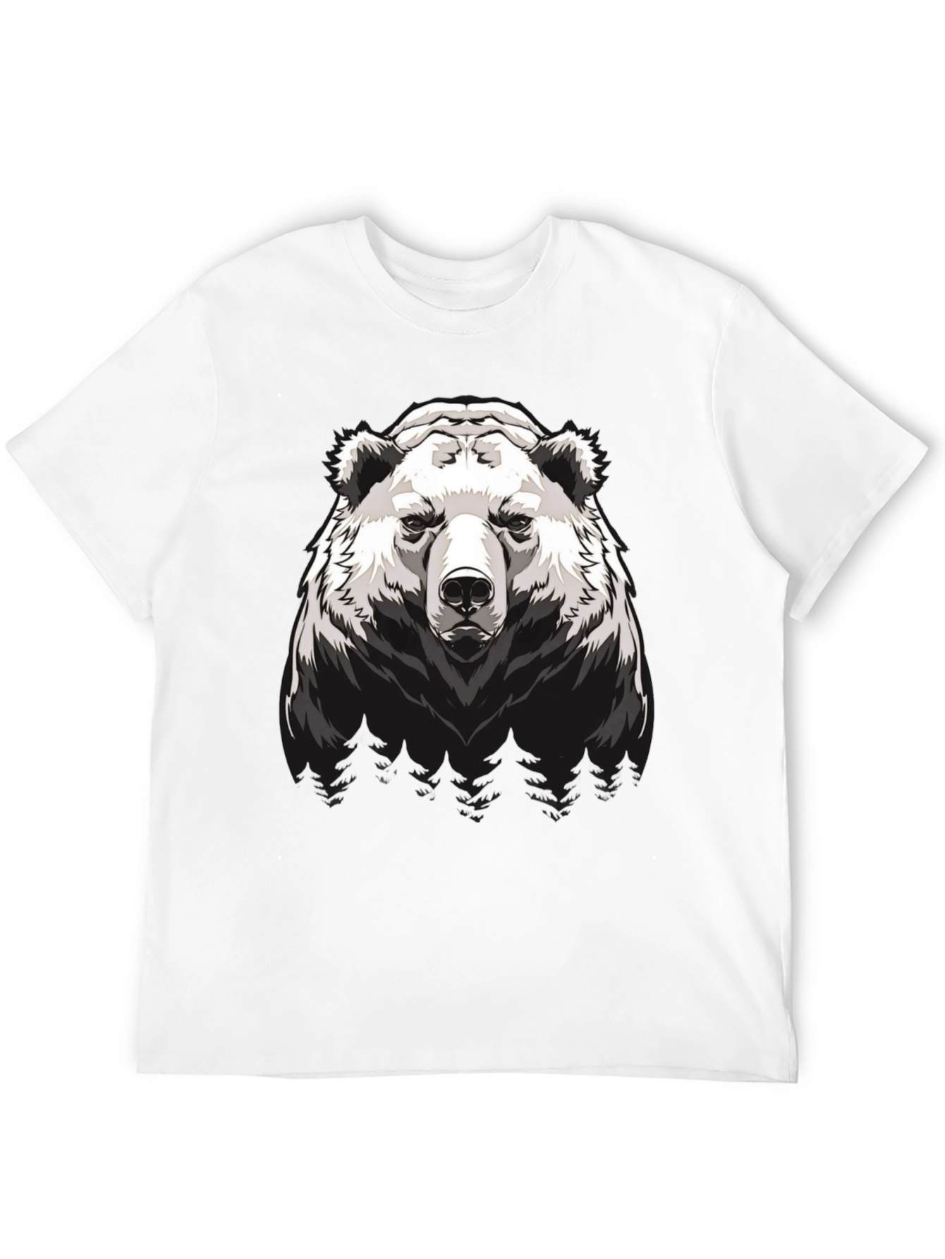 Grizzly Bear Graphic T-Shirt - Mens Black Tee