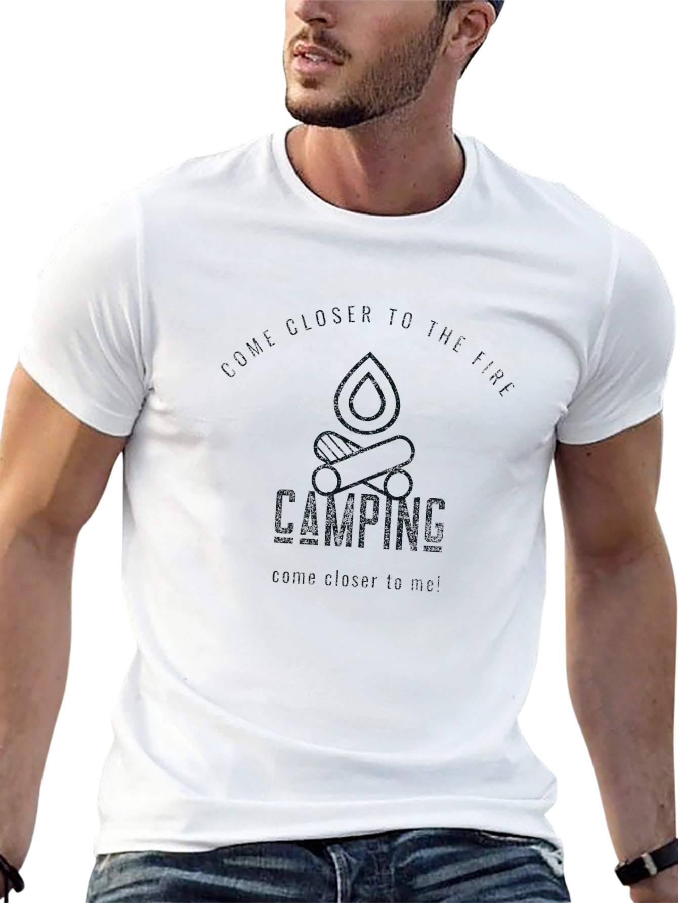 Camping Adventure T-Shirt - Black