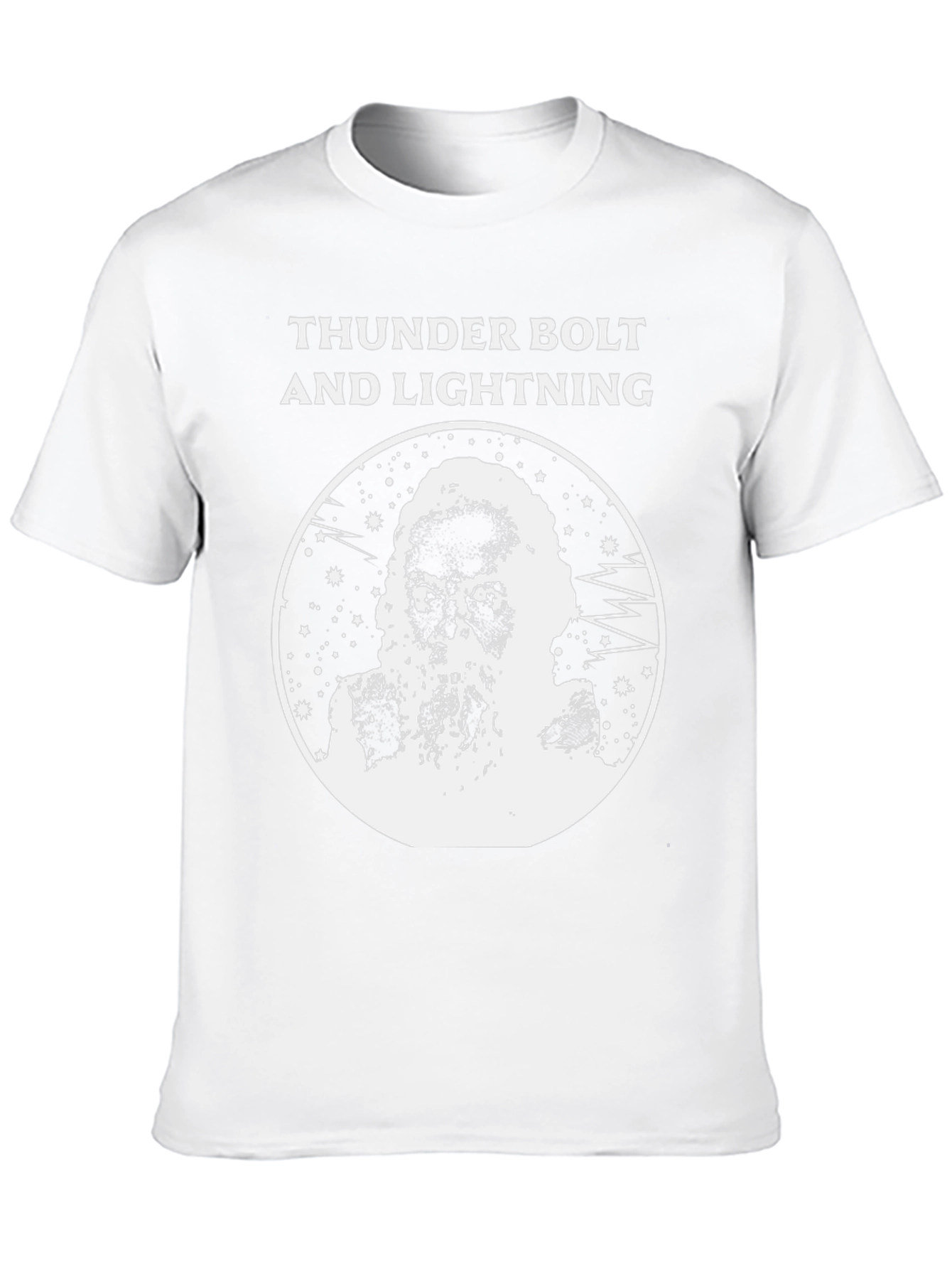 Thunder and Lightning Graphic Tee - Black Cotton