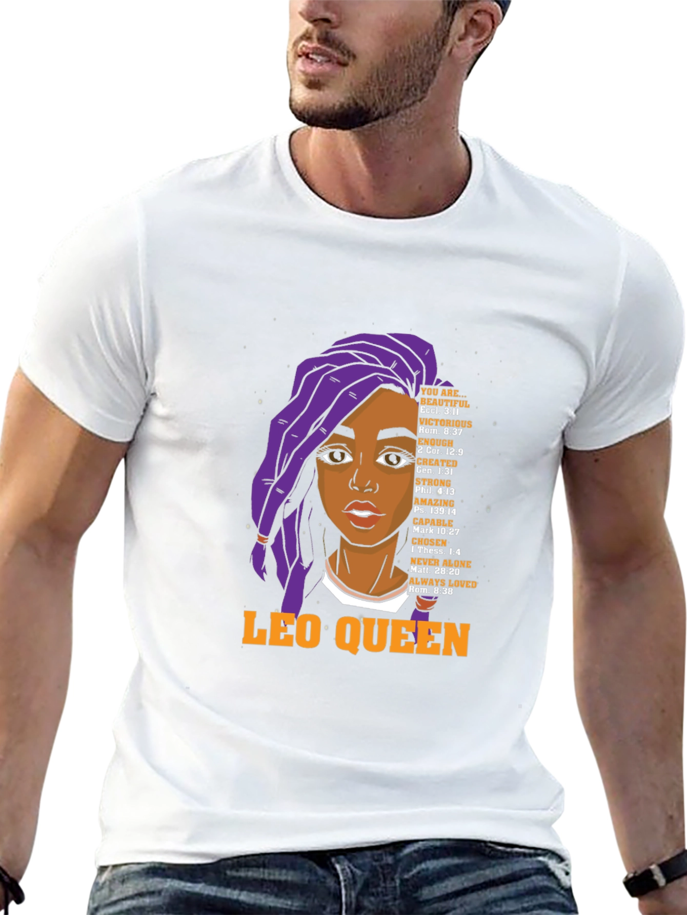 Leo Queen Graphic T-Shirt - Black