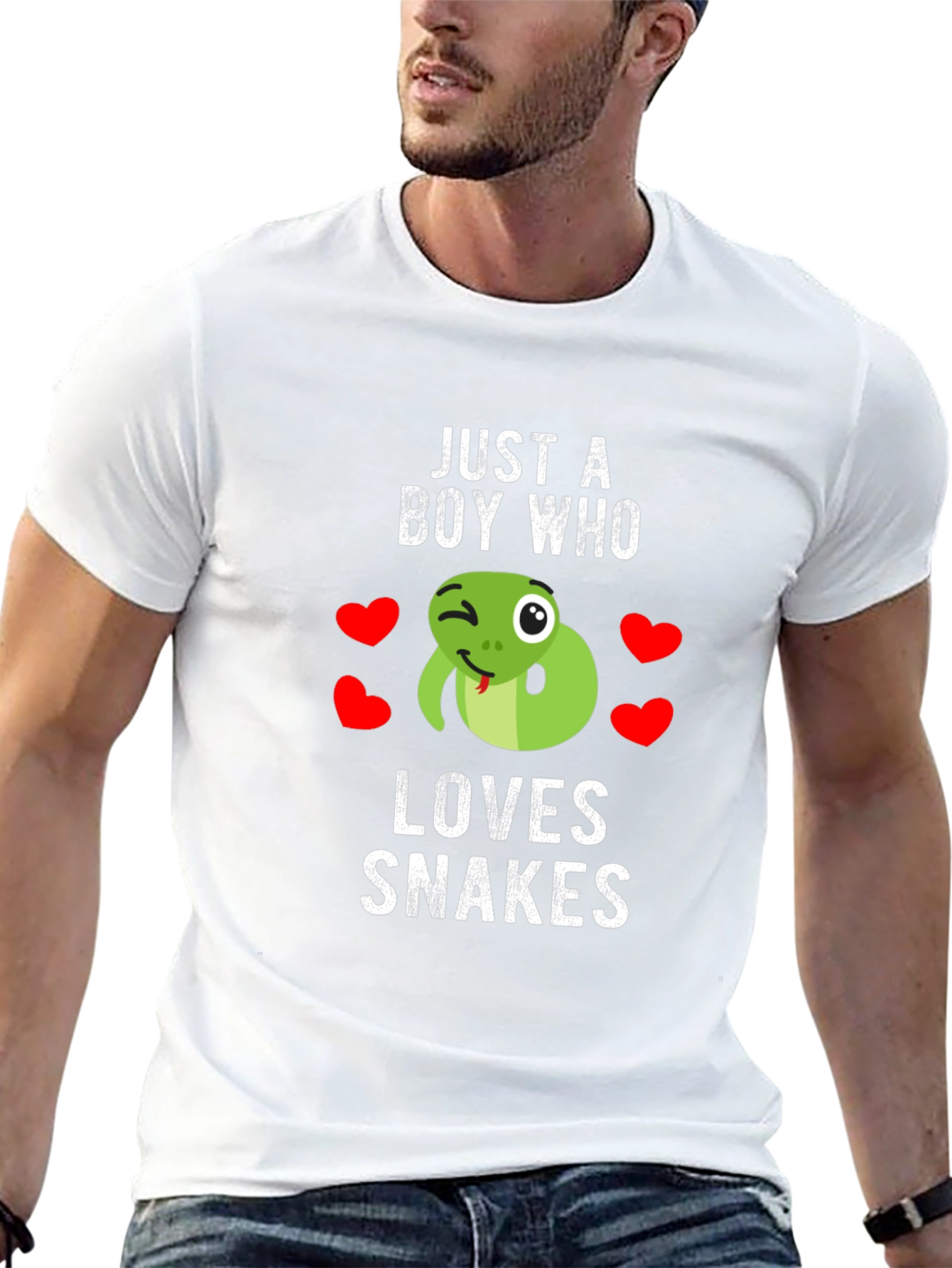Boy Who Loves Snakes T-Shirt - Cute Snake Design