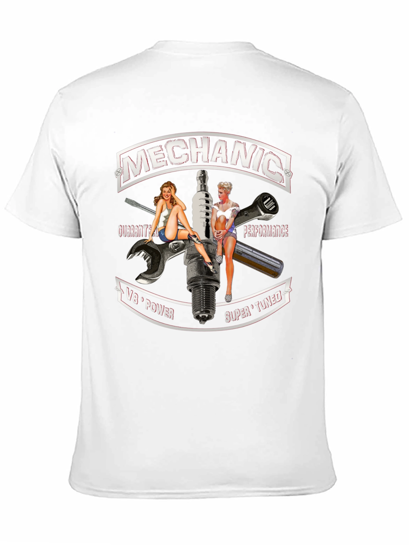 Mechanic Pin-Up Girl T-Shirt