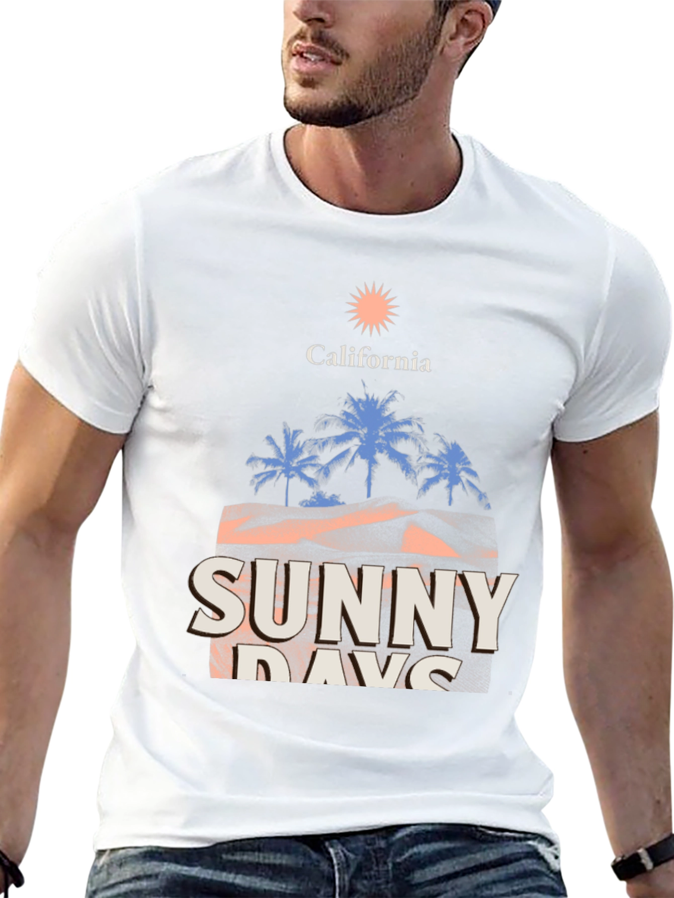 California Sunny Days Graphic Tee - Black