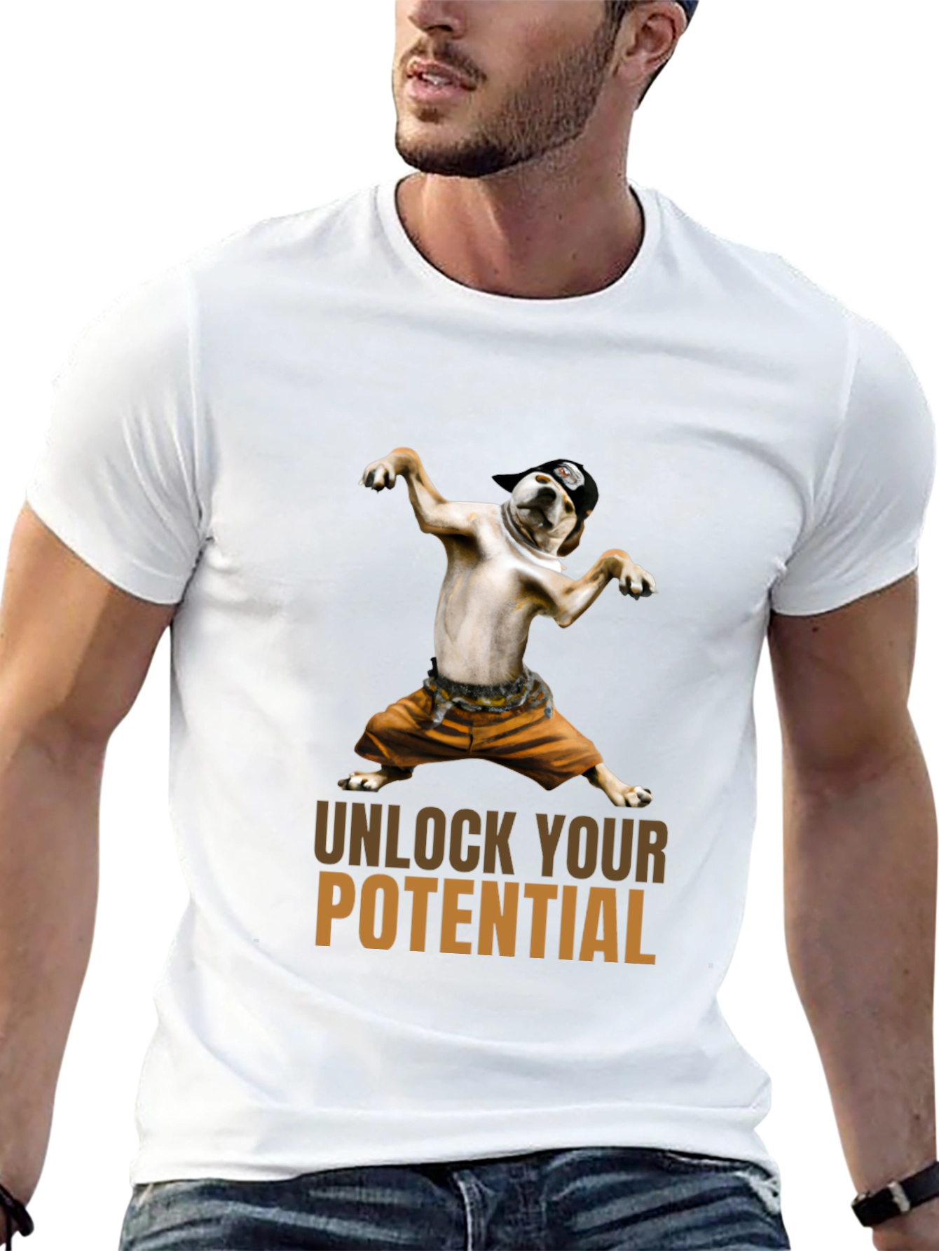 Unlock Your Potential Dog Graphic T-Shirt