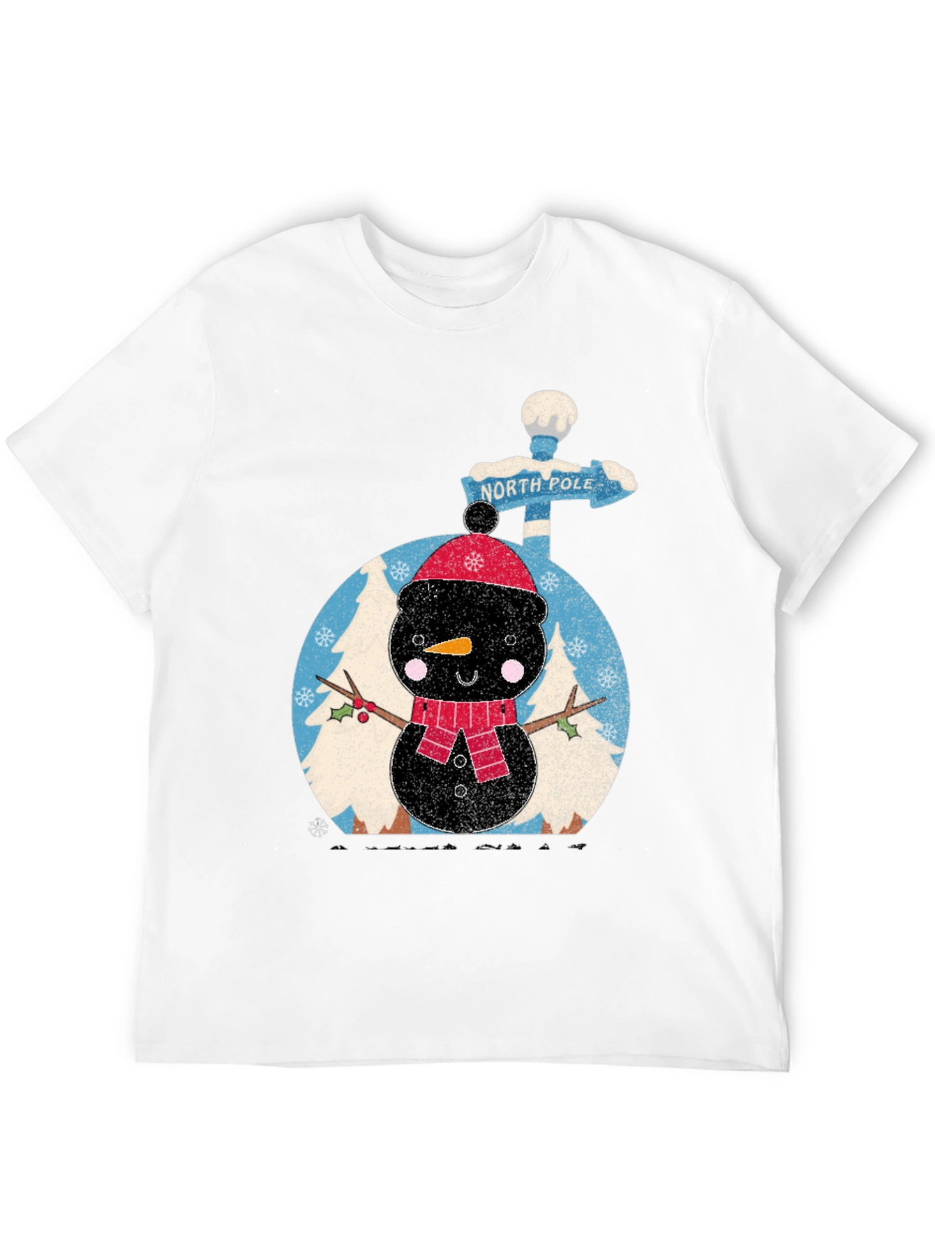 North Pole Snowman Graphic Tee
