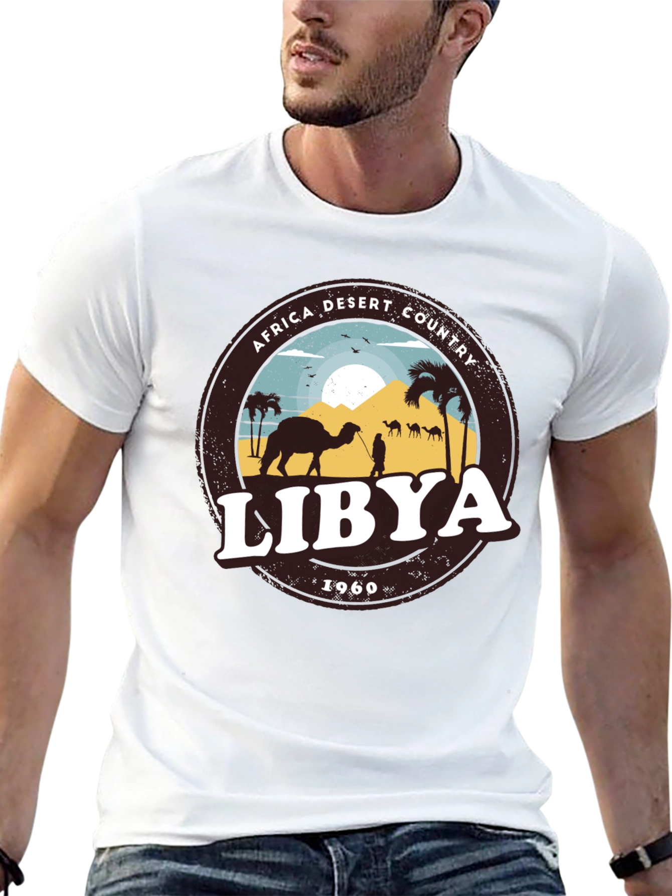 Libya Africa Desert Country 1960 Graphic T-Shirt