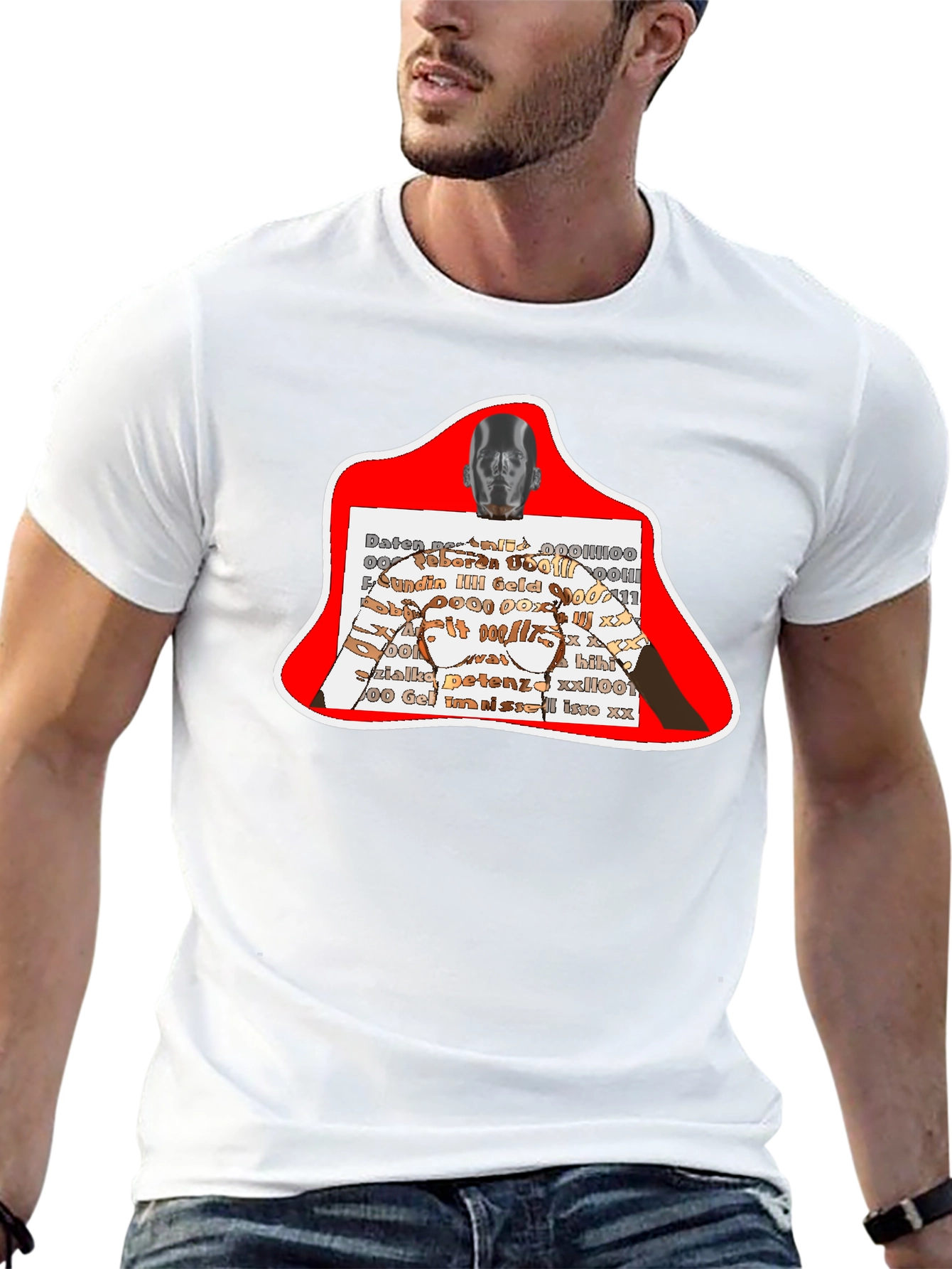 Abstract Graphic Print T-Shirt
