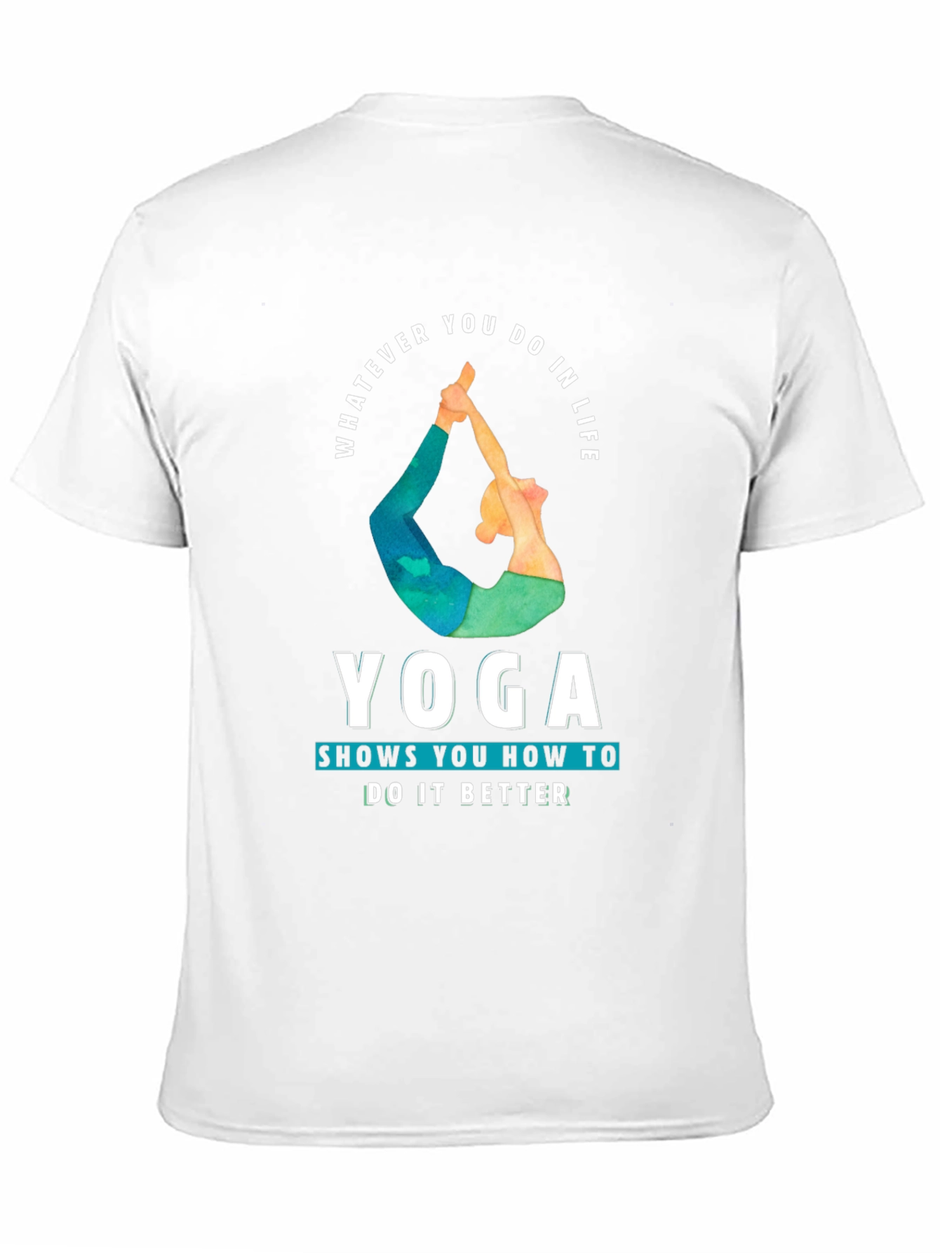 Yoga Life Black T-Shirt - Whatever You Do