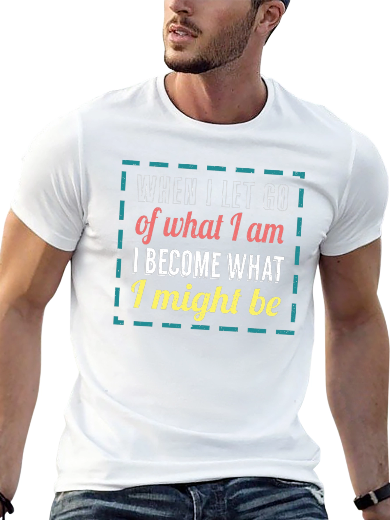 Inspirational Graphic T-Shirt: Let Go & Become