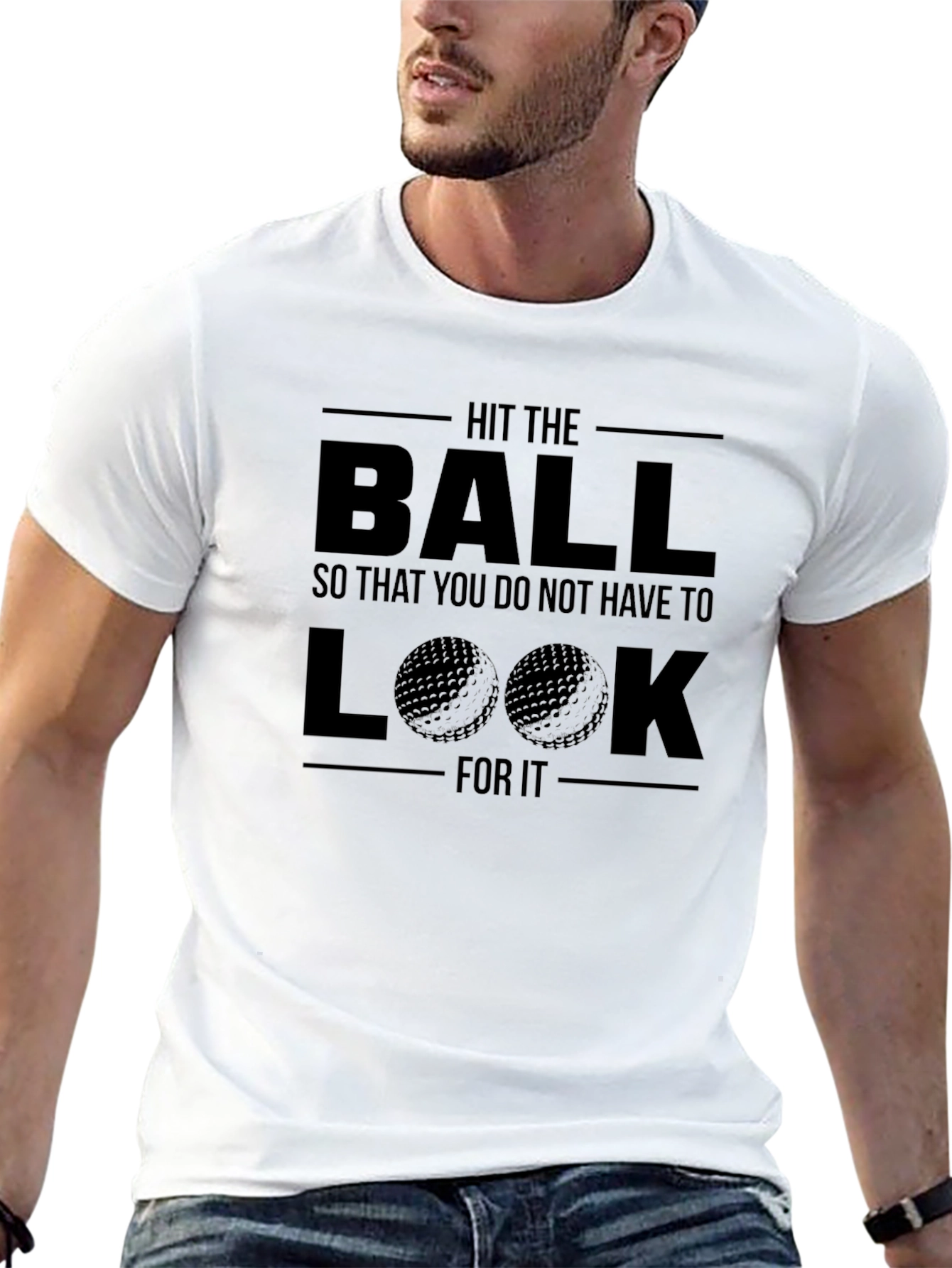 Hit the Ball Golf T-Shirt - Funny Golfer Tee