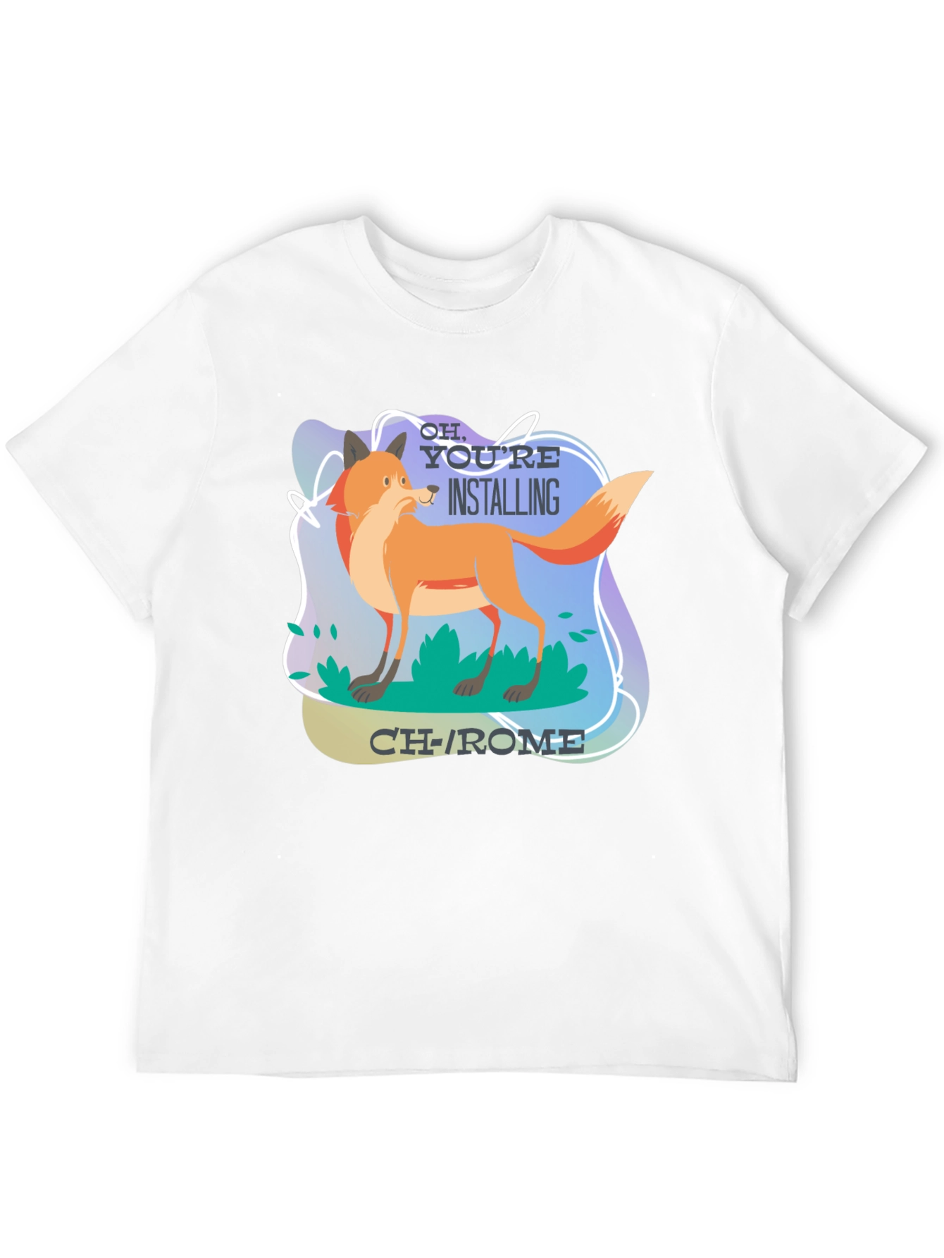 Funny Fox Installing CH-ROME T-Shirt