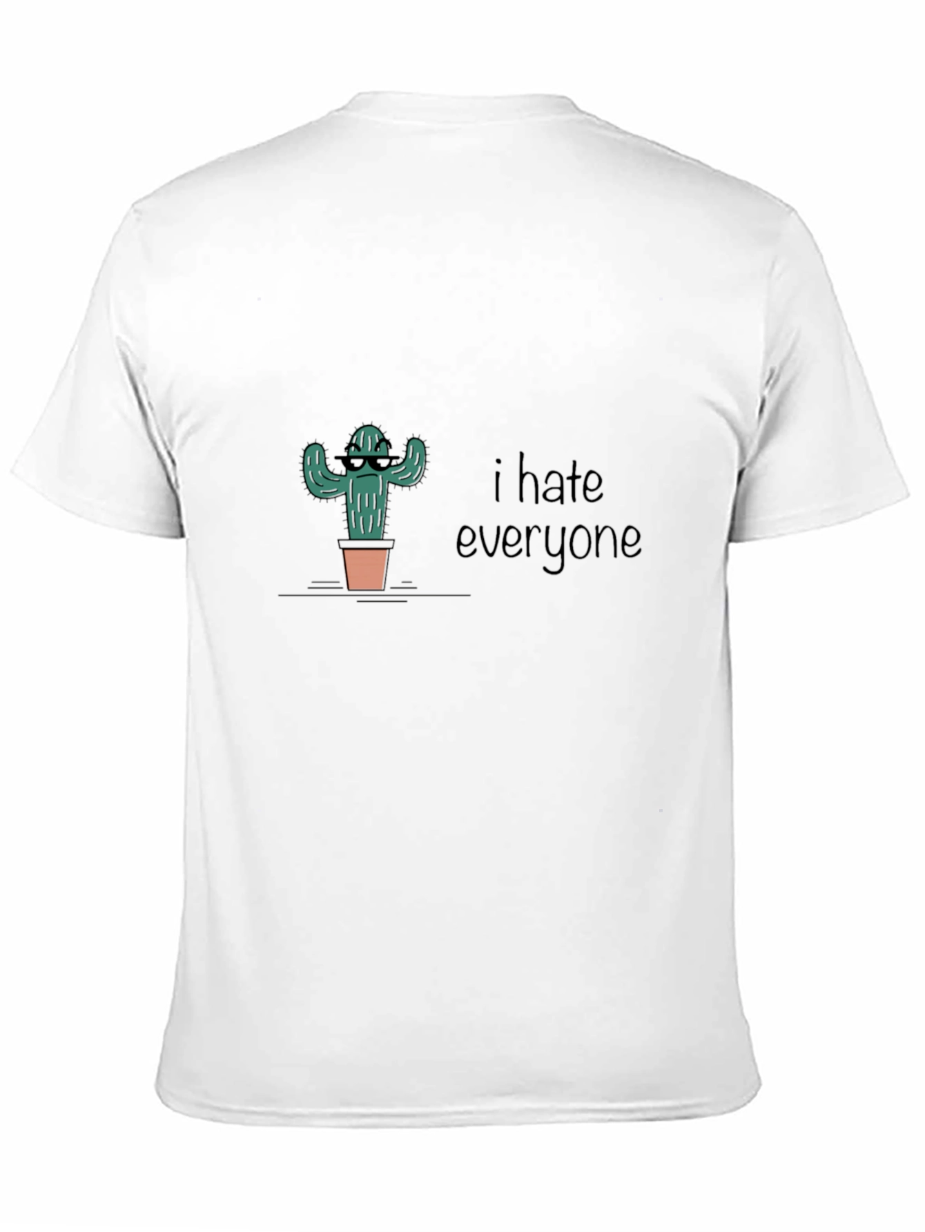 I Hate Everyone Cactus Graphic T-Shirt