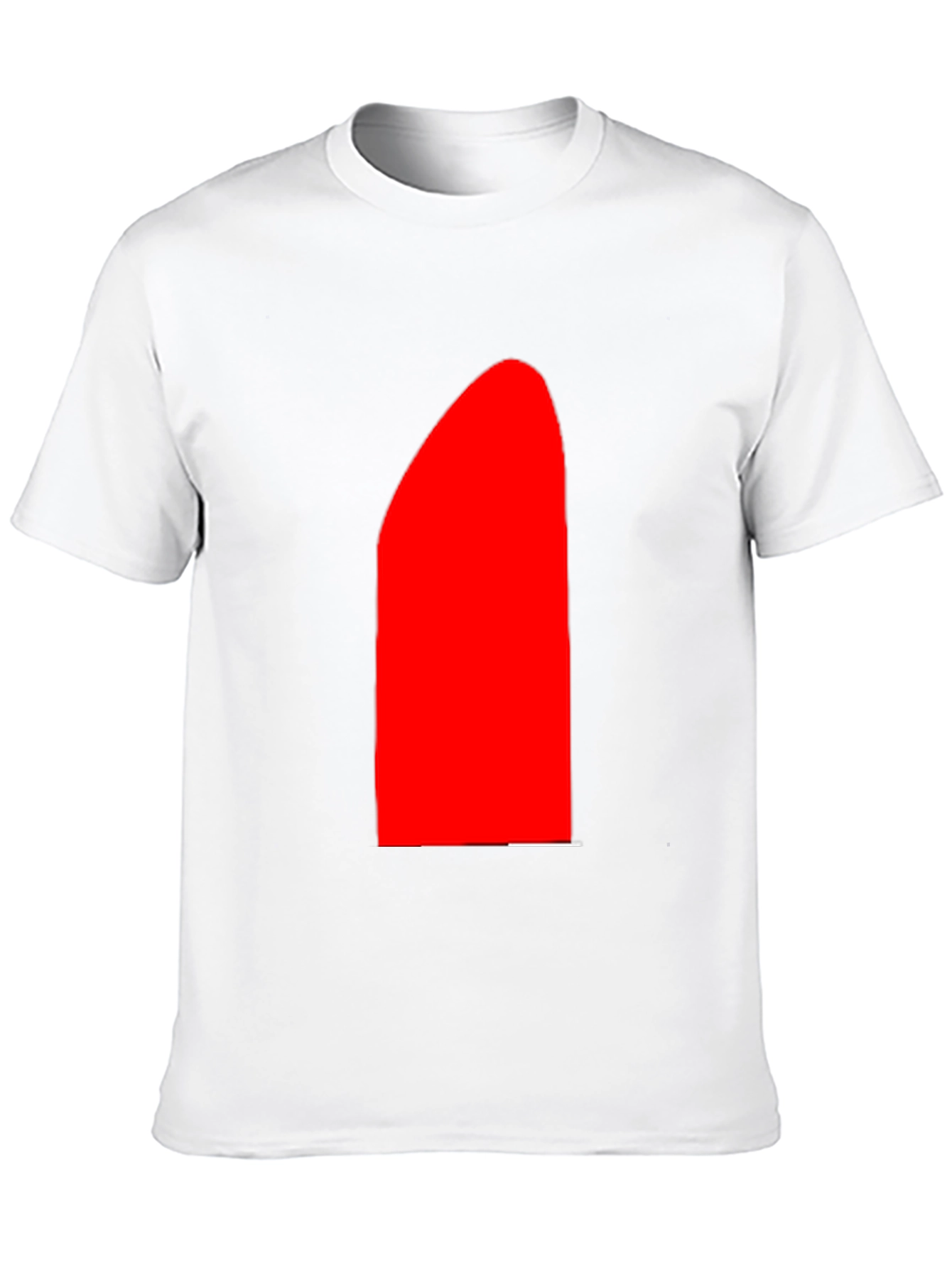 Modern Black T-Shirt with Bold Red Graphic