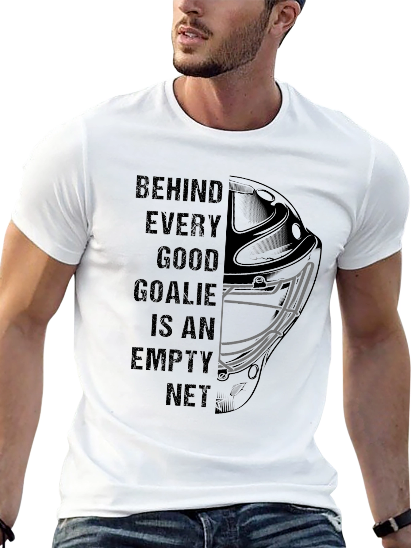 Behind Every Good Goalie - Hockey T-Shirt
