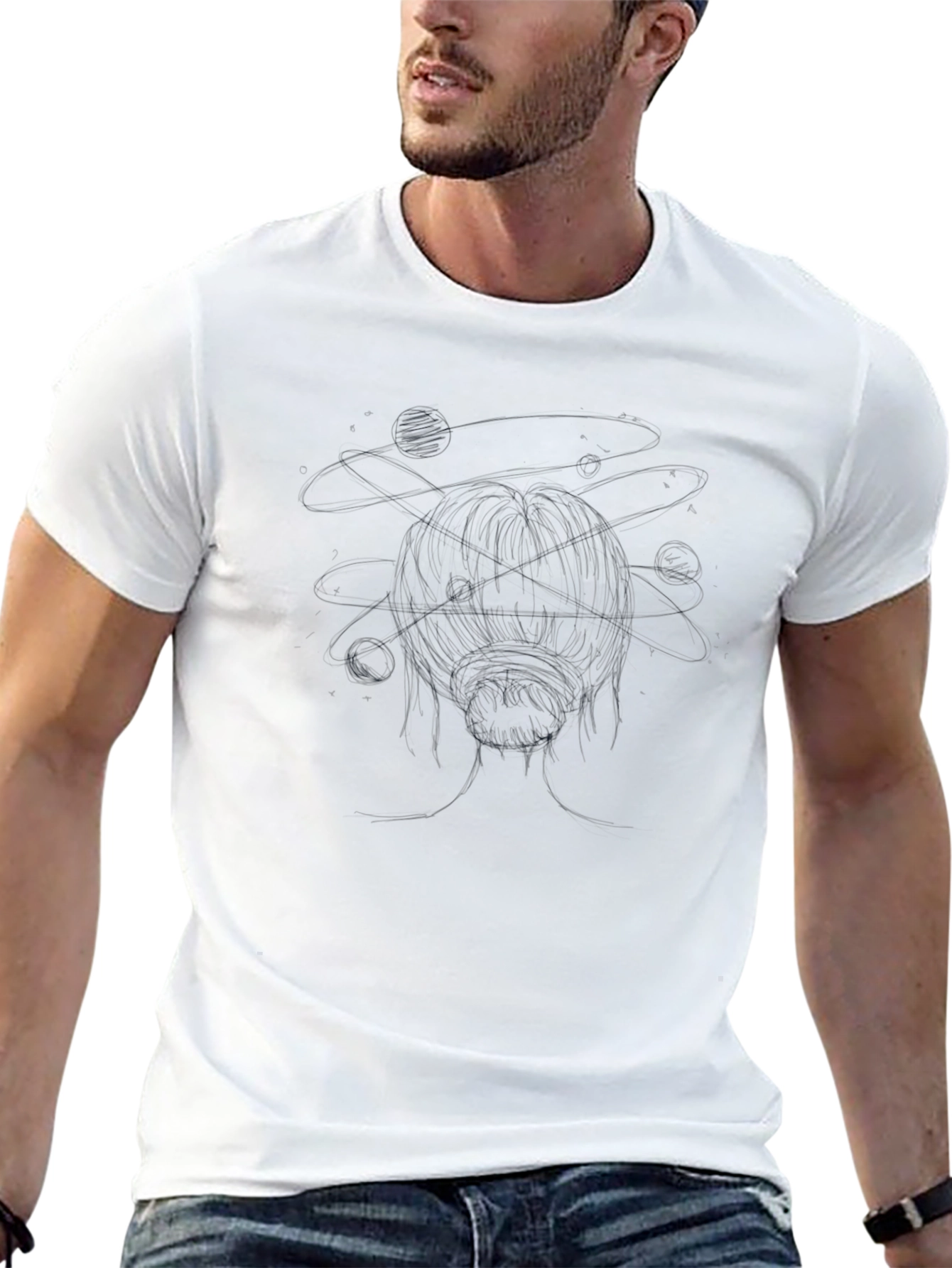 Abstract Head Graphic Tee - Premium Soft Cotton