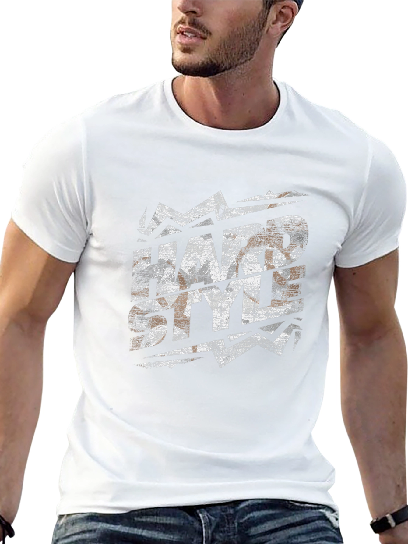 Hardstyle Graphic Print Mens Black T-Shirt