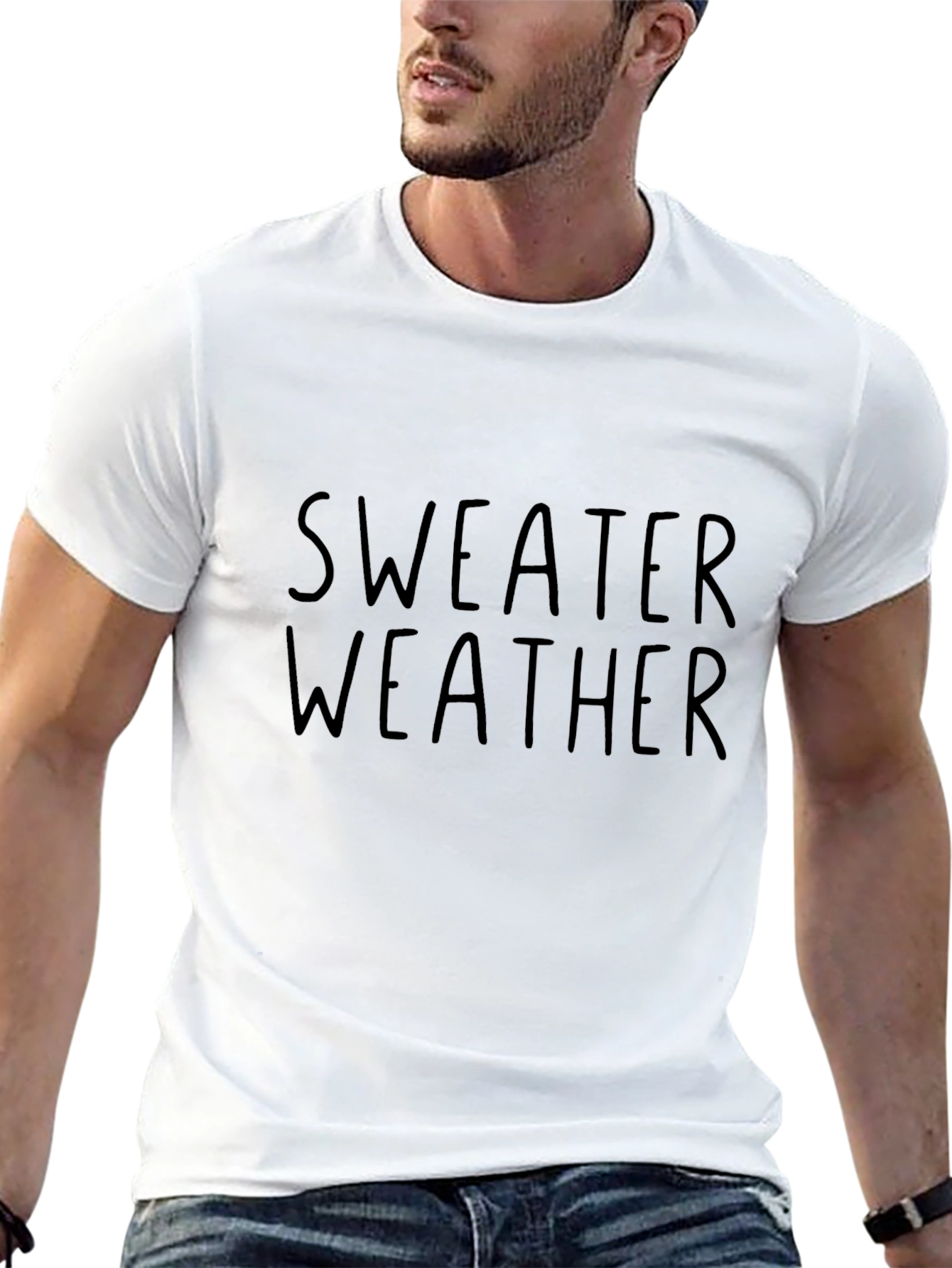 Sweater Weather Black Graphic Tee