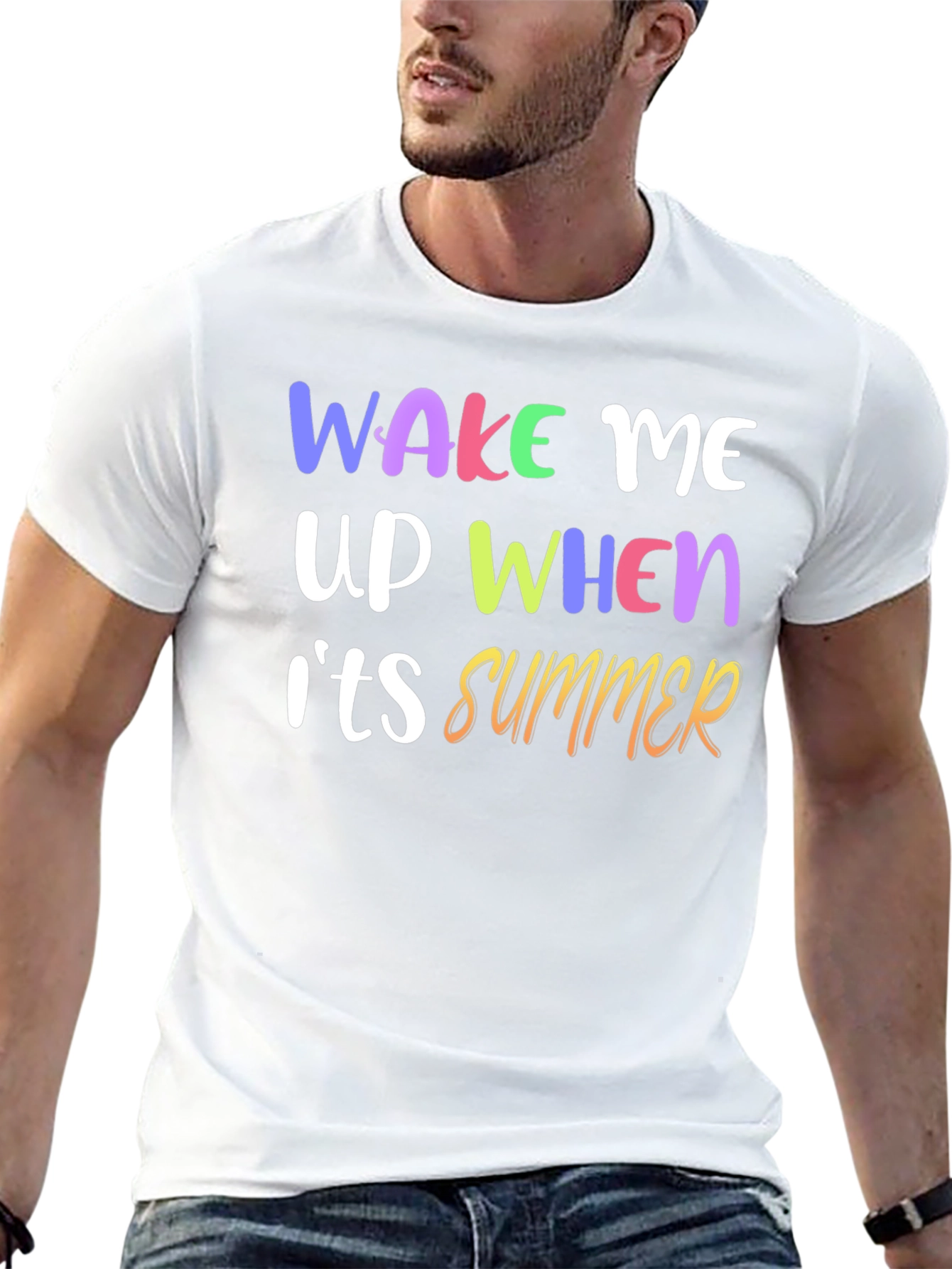 Wake Me Up When Its Summer Graphic T-Shirt
