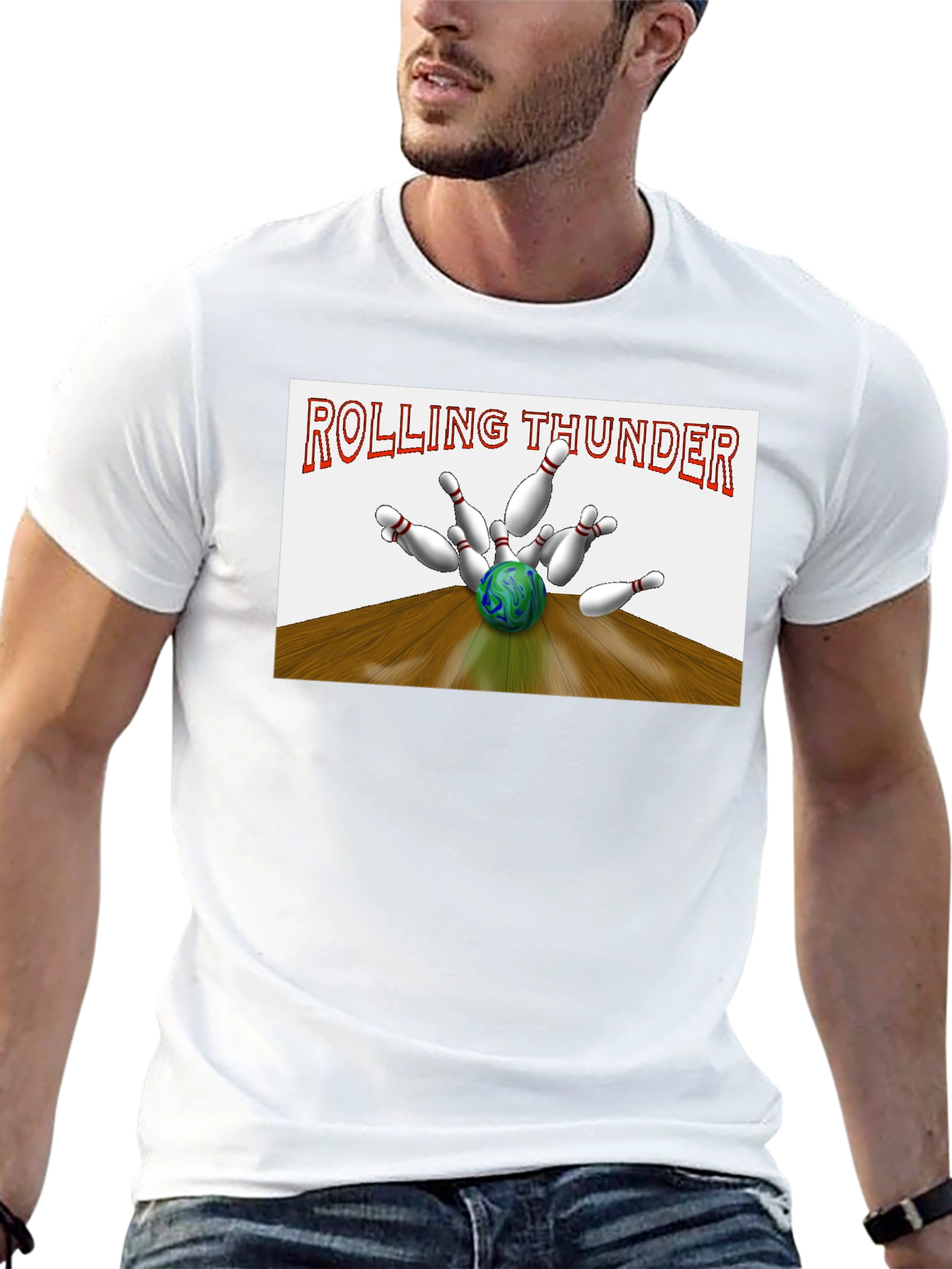 Rolling Thunder Bowling Strike Graphic Tee