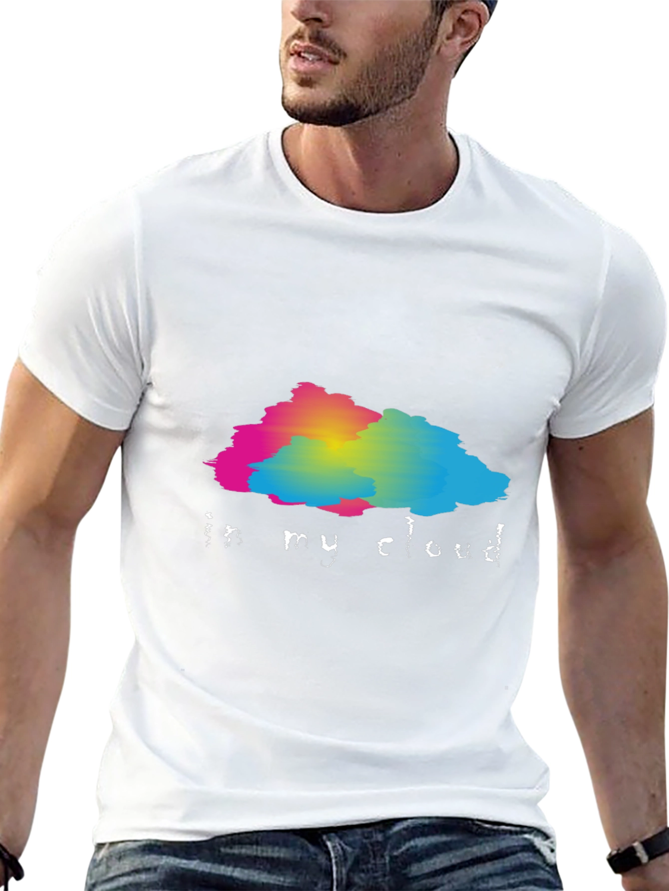 In My Cloud Graphic Black T-Shirt
