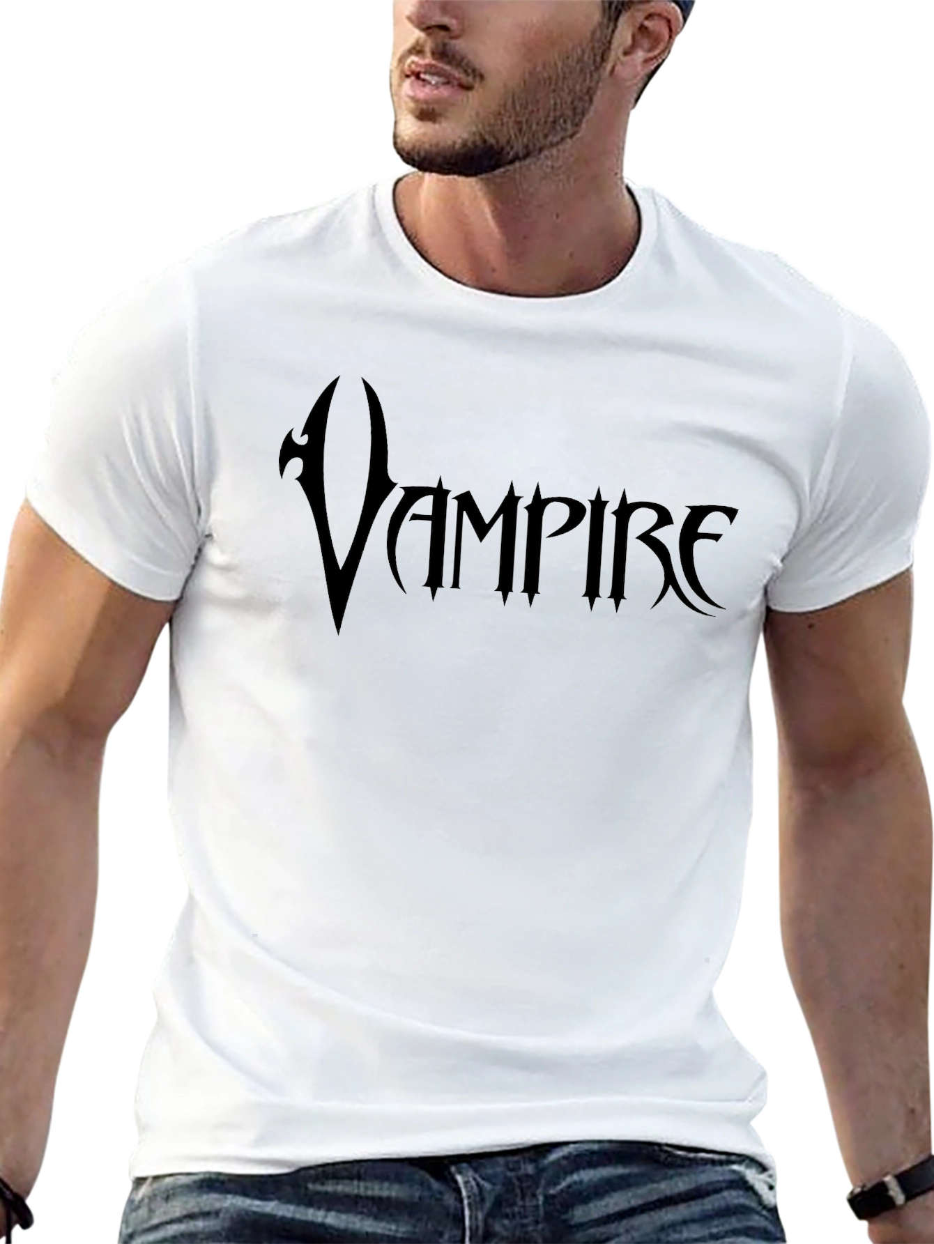 Vampire Graphic Tee - Classic Black Gothic Style Shirt