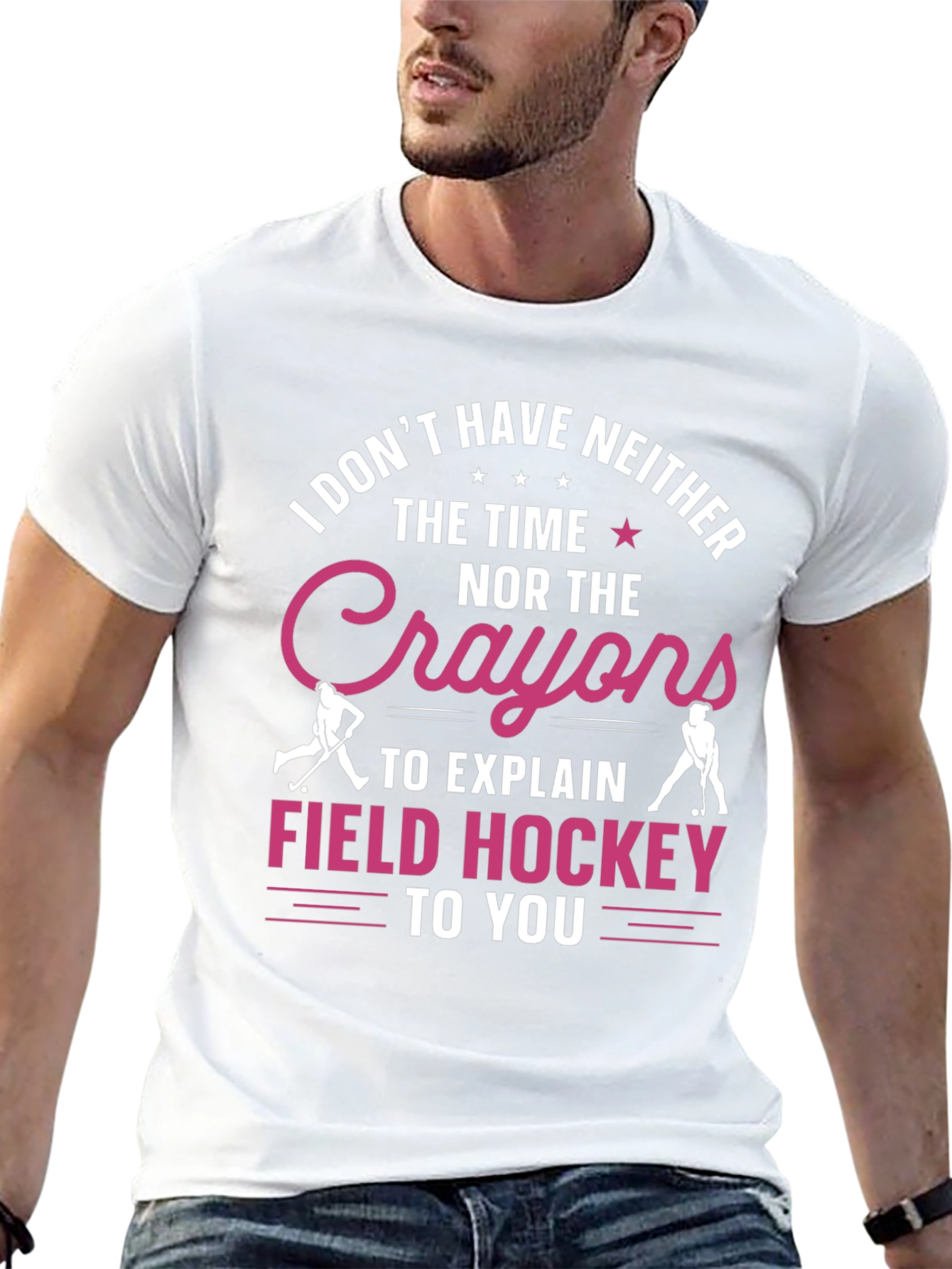 Funny Field Hockey T-Shirt - No Time No Crayons
