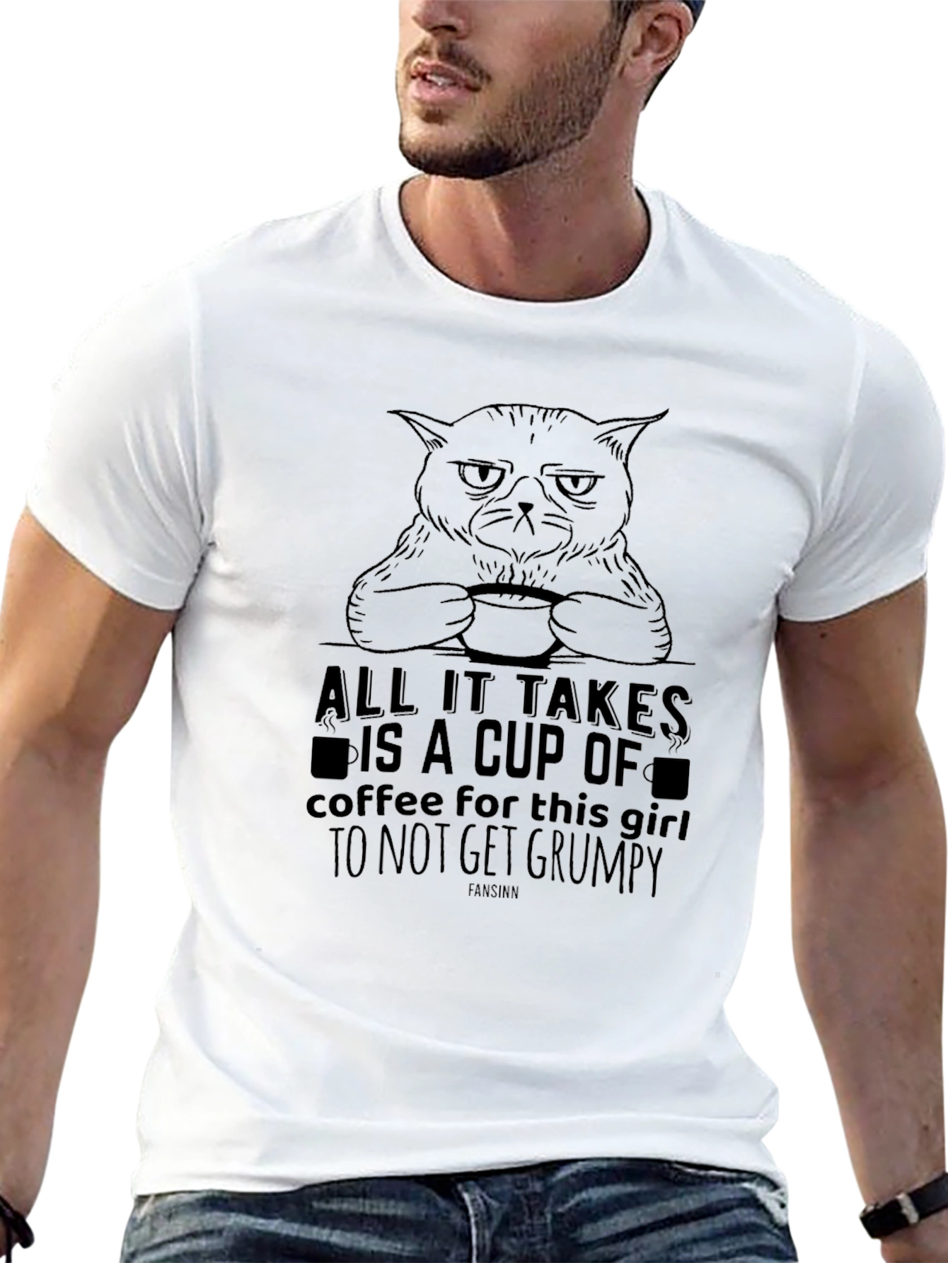 Grumpy Cat Coffee Lover T-Shirt