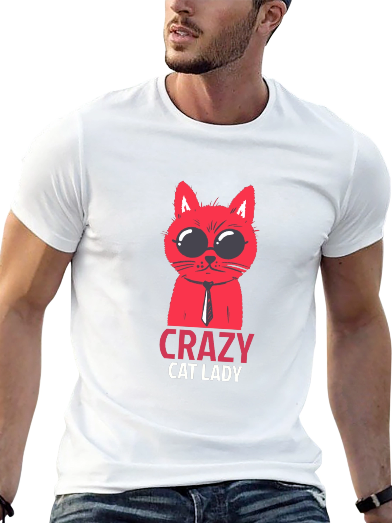 Crazy Cat Lady T-Shirt - Fun Novelty Tee