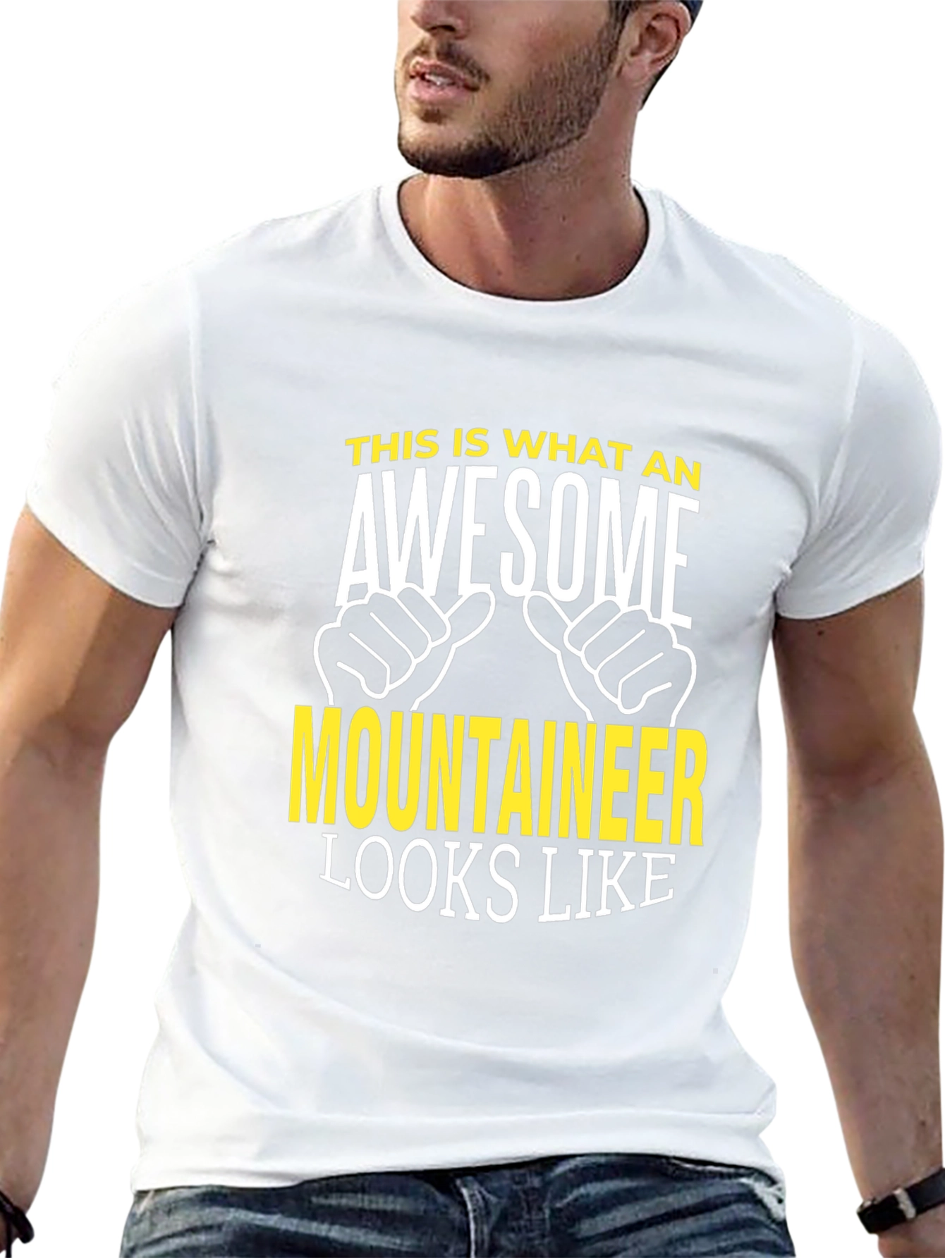 Awesome Mountaineer Graphic T-Shirt