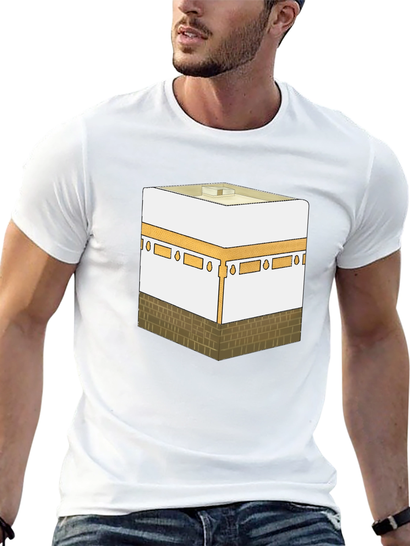 Kaaba Graphic T-Shirt - Islamic Holy Site Tee