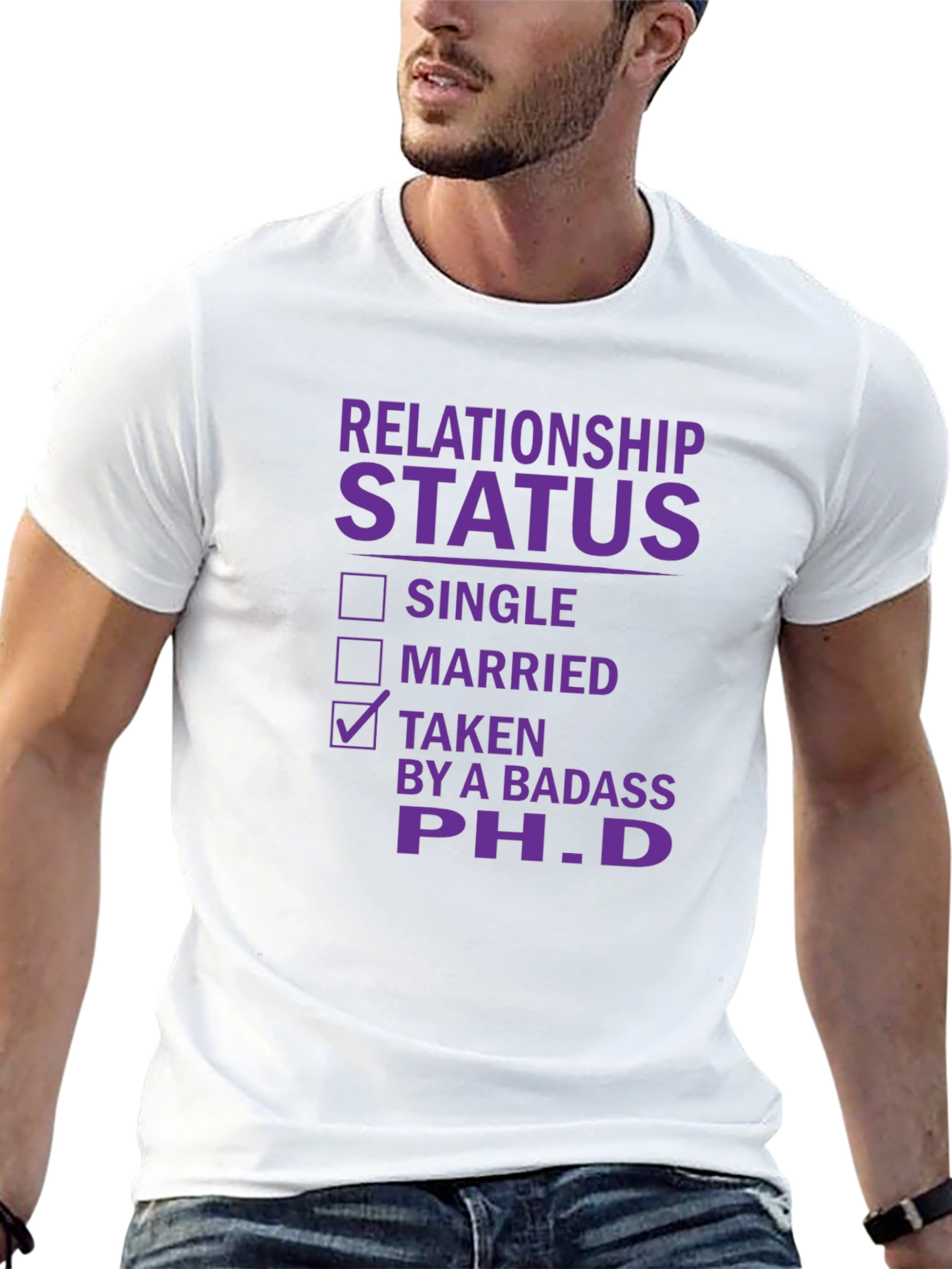 Relationship Status Taken PhD T-Shirt Funny