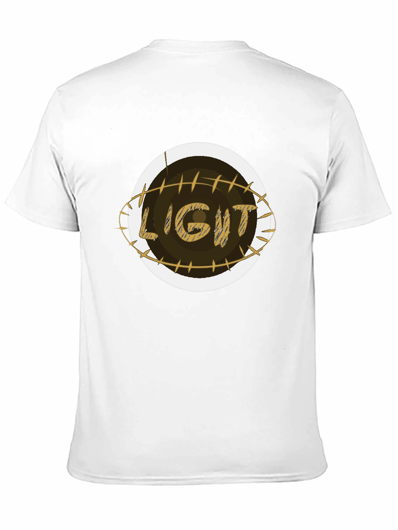 Light Football Graphic Tee - Sporty Style