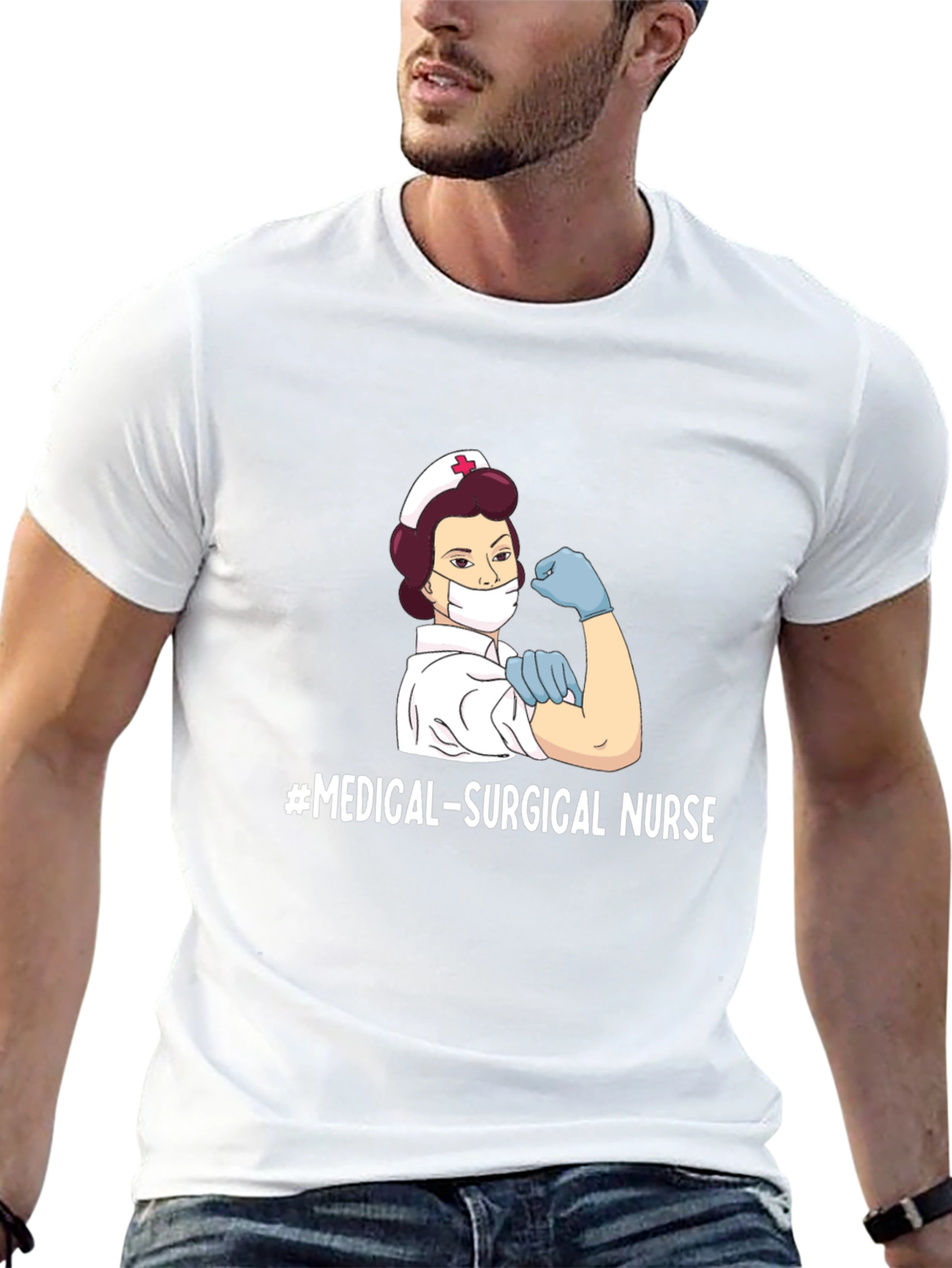 Medical Surgical Nurse T-Shirt - Strong Female Nurse