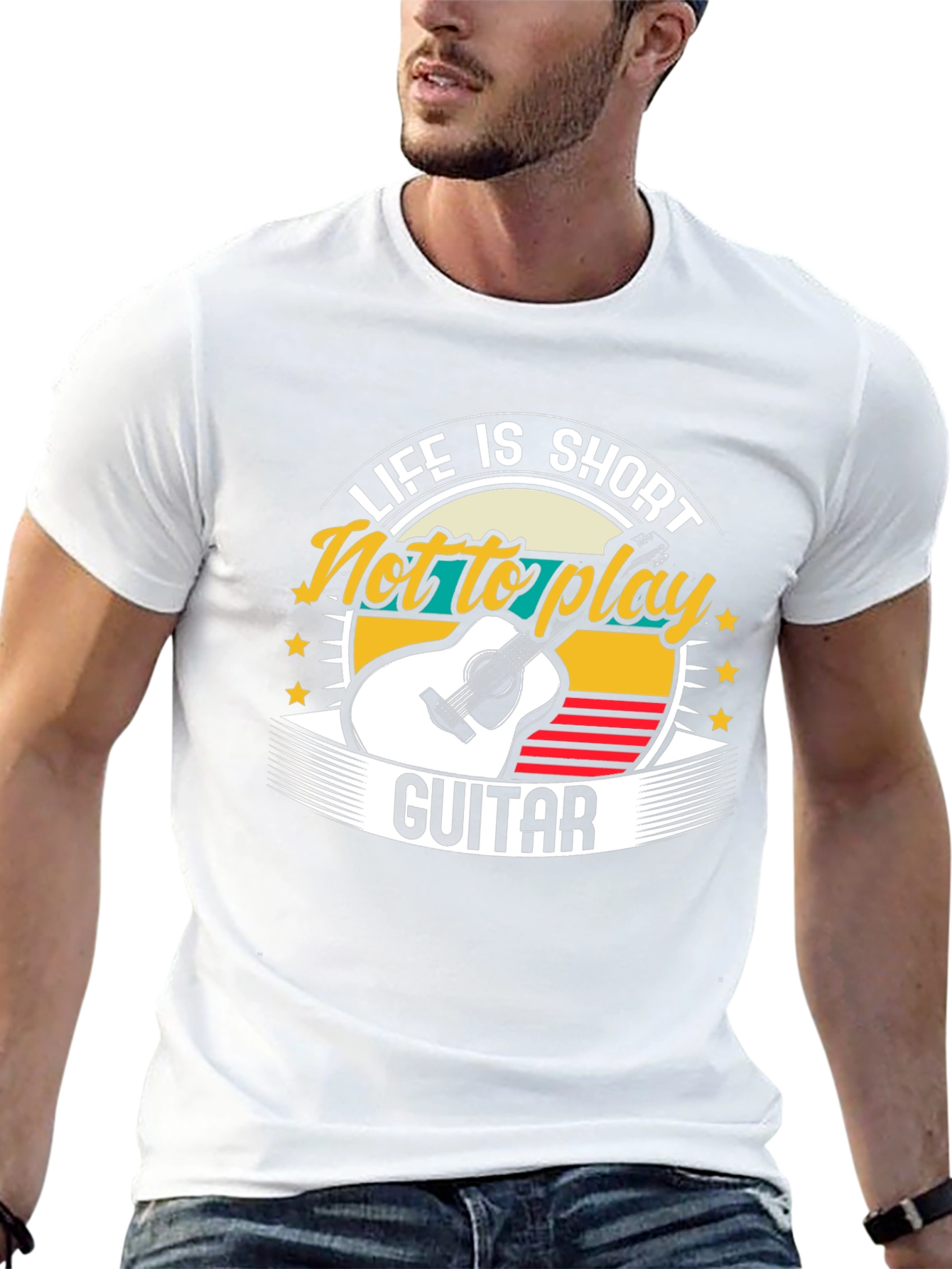 Life is Short Guitar Graphic Tee