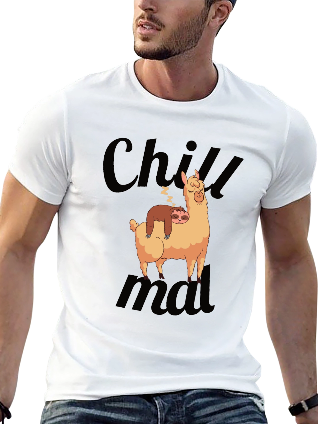 Chill Sloth & Llama Graphic Tee