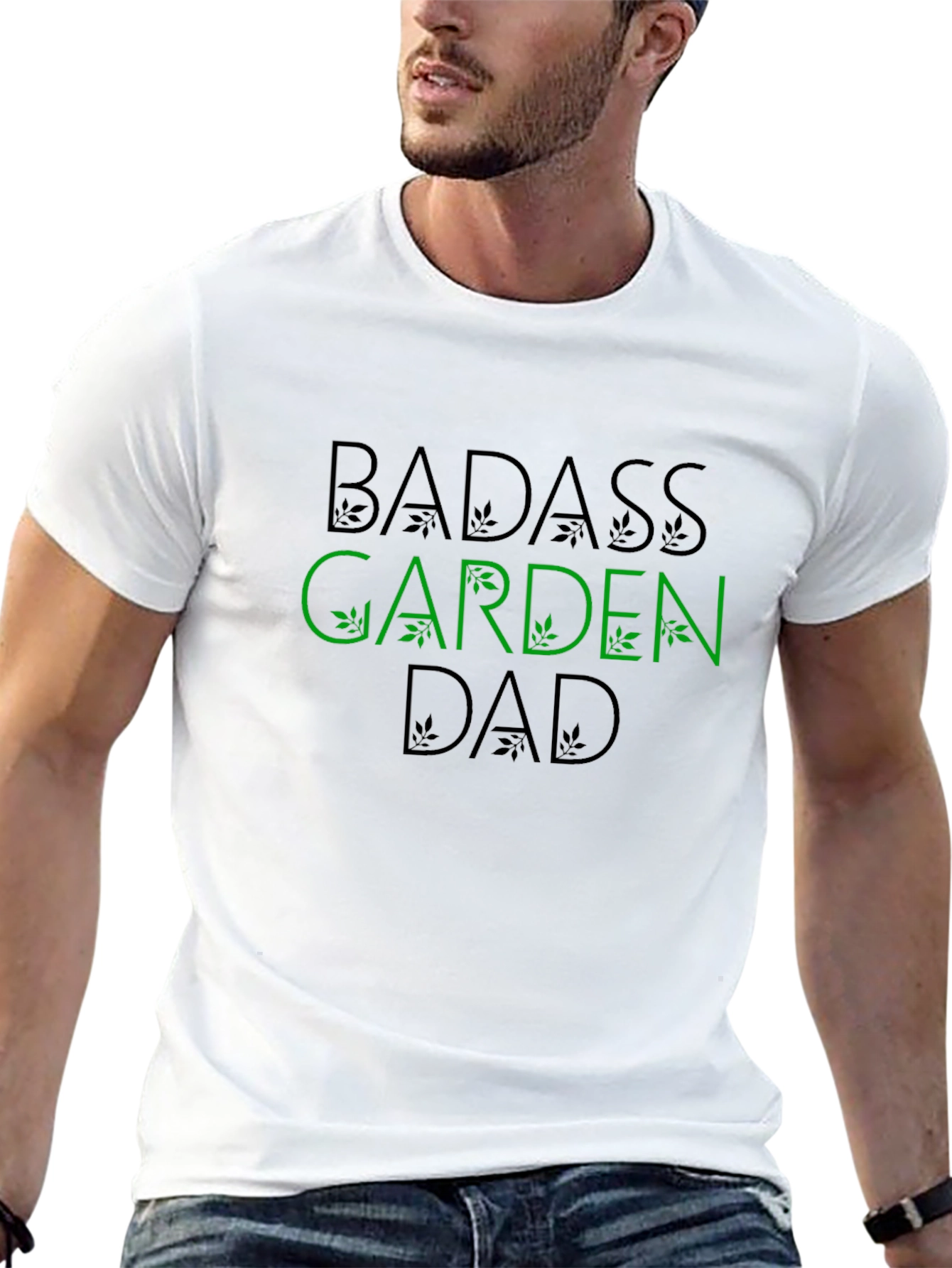 Badass Garden Dad T-Shirt - Gardening Apparel