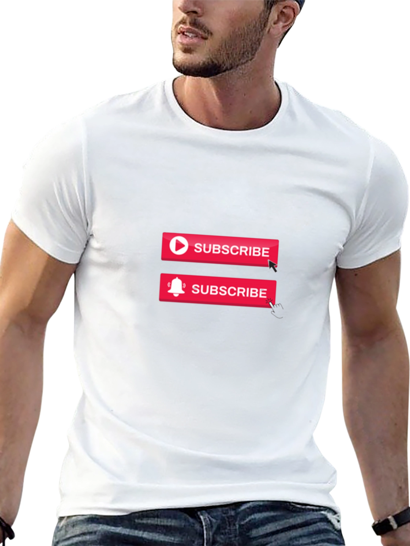 Subscribe Graphic Black T-Shirt