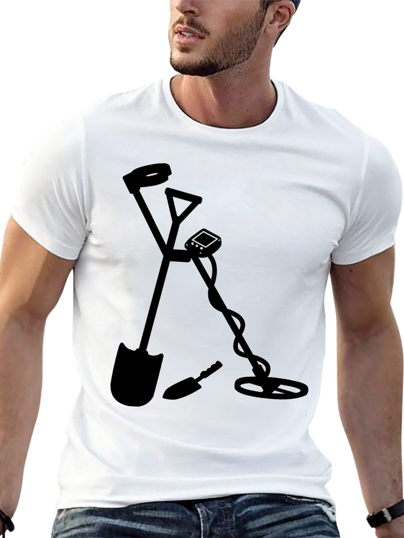 Detectorist Black Graphic Tee