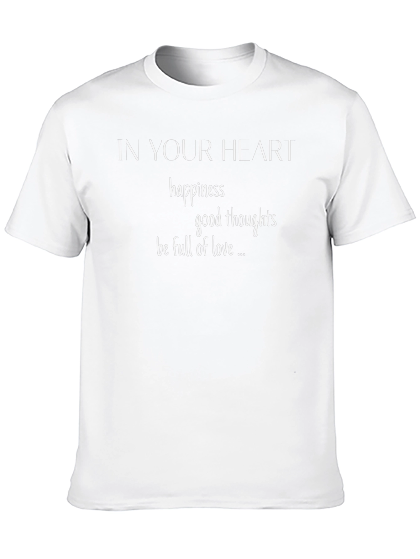 In Your Heart Graphic Tee - Black
