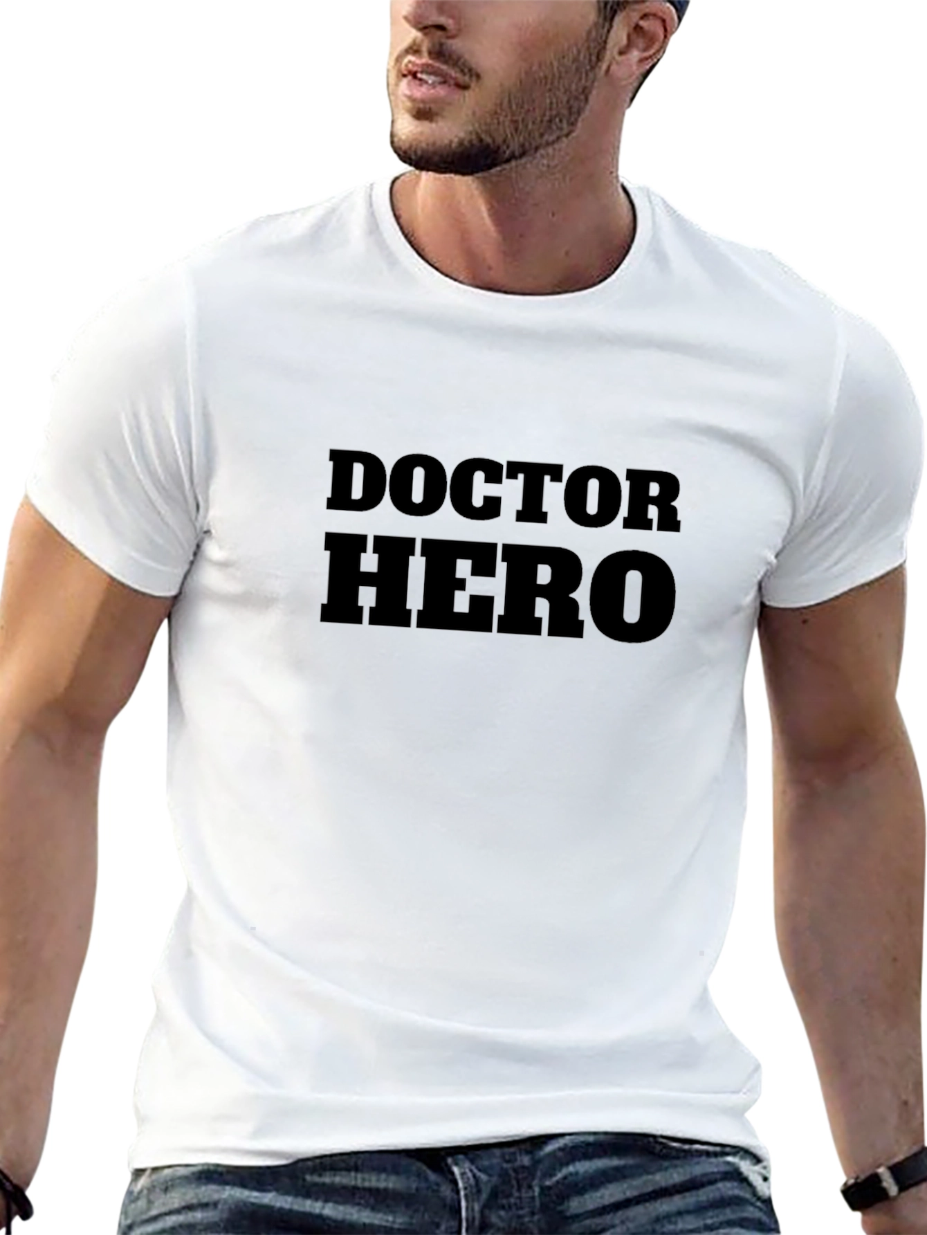 Doctor Hero Black T-Shirt - Medical Professional Apparel