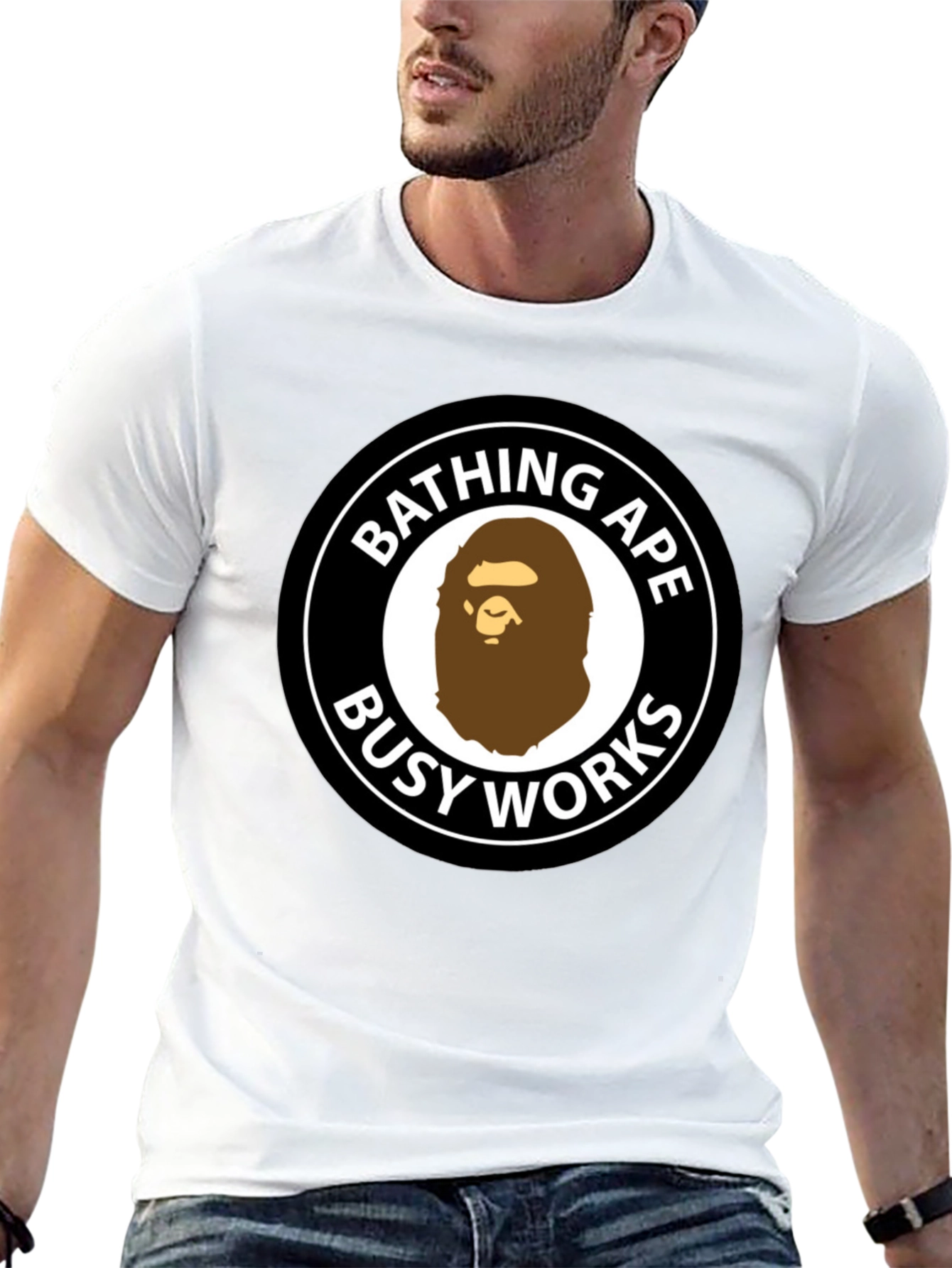 Bathing Ape Busy Works Black Graphic Tee