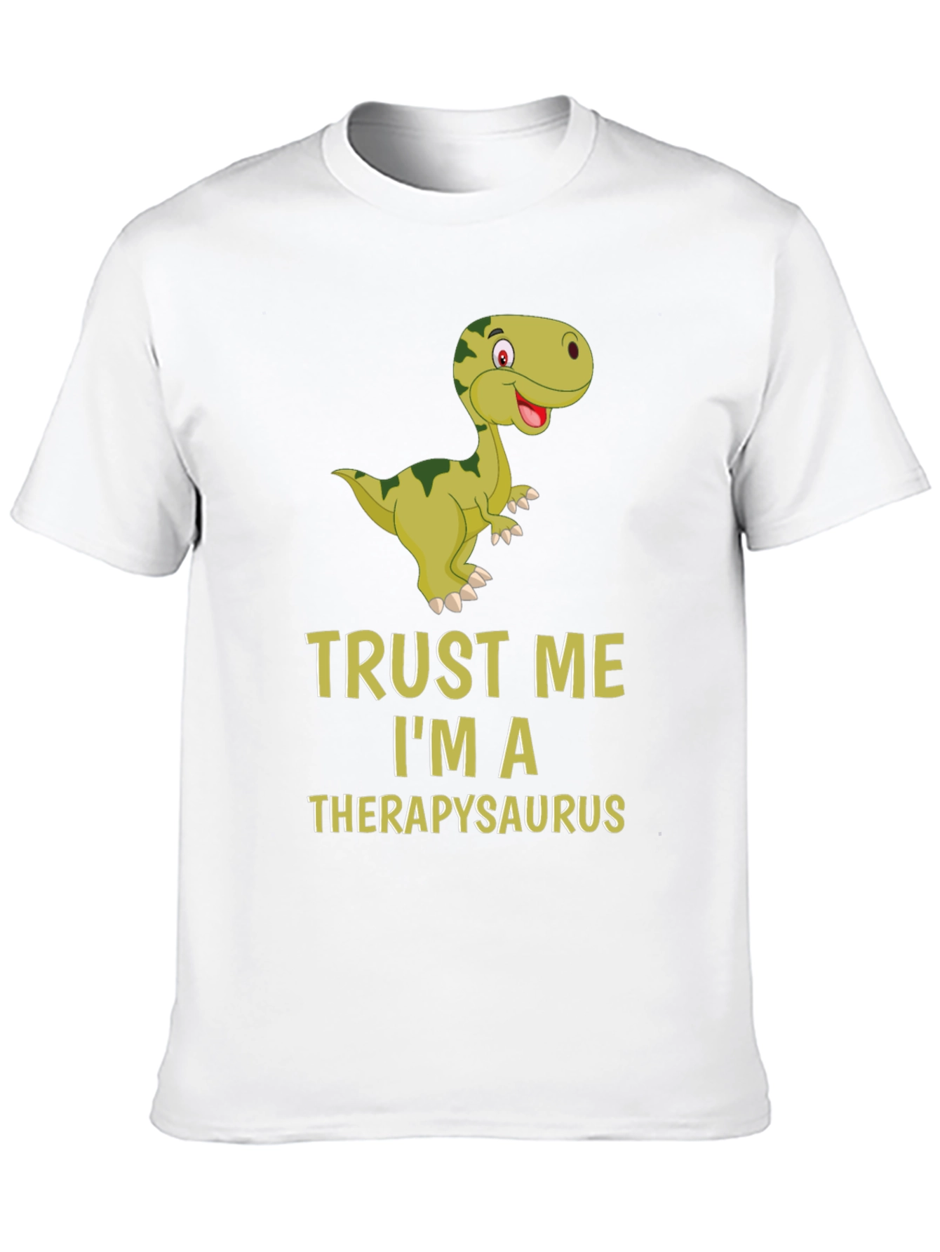 Trust Me Im A Therapysaurus Black T-Shirt